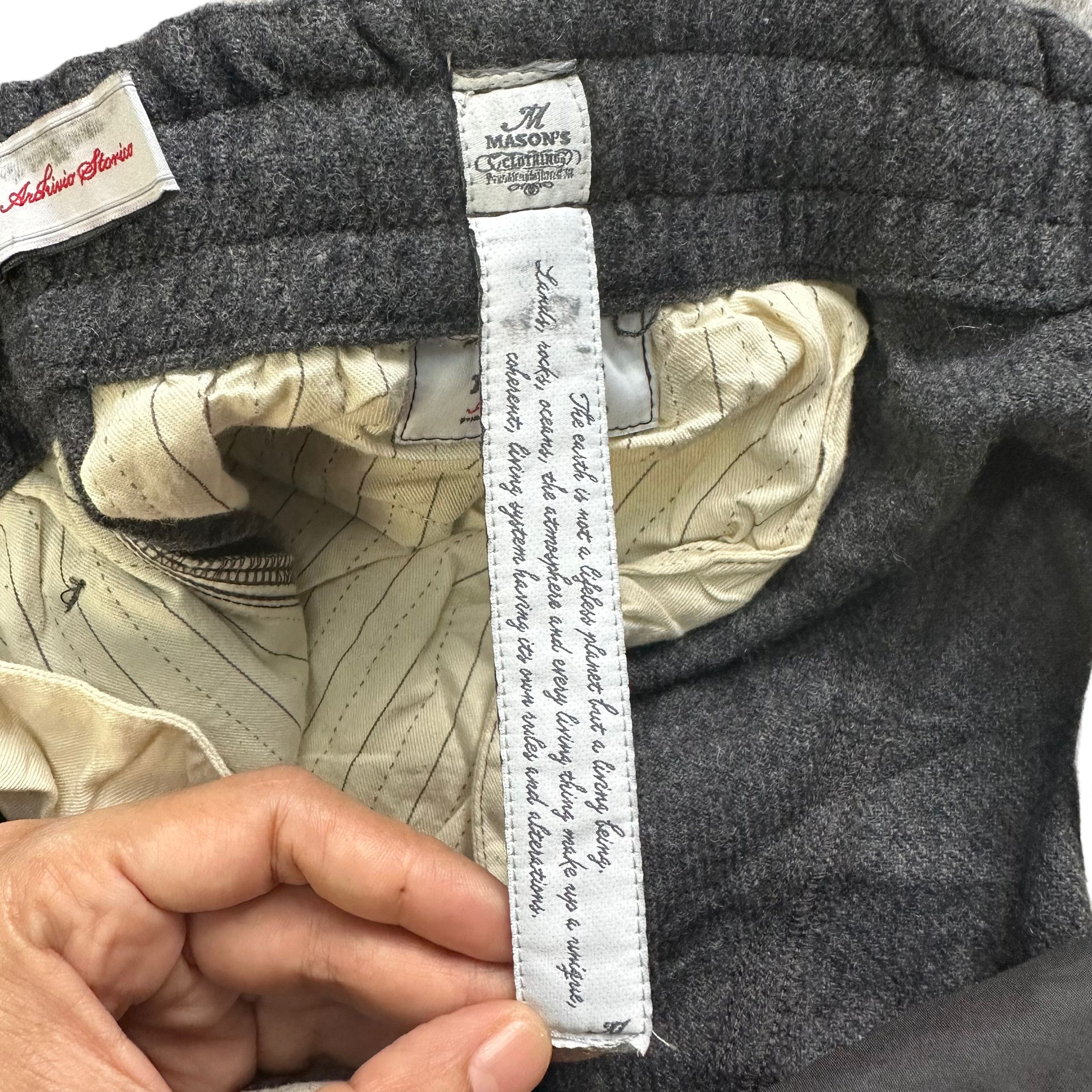 Mason's MASON'S ARCHIVO STORICO WOOL CARGO SWEATPANT #7902-189 Size US 36 / EU 52 - 8 Thumbnail
