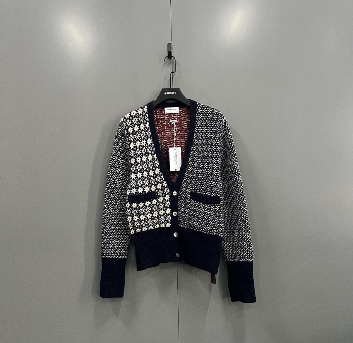 Thom Browne Thom Browne Color-block Intarsia Knit Cardigan J41 Size M / US 6-8 / IT 42-44 - 1 Thumbnail