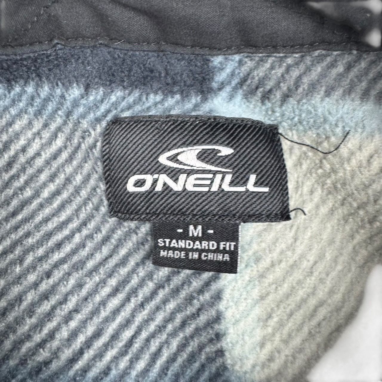 O'Neill O'Neill Men's Fleece L/S Snap Shirt Gray/Black Beige Plaid • Size US M / EU 48-50 / 2 - 3 Thumbnail