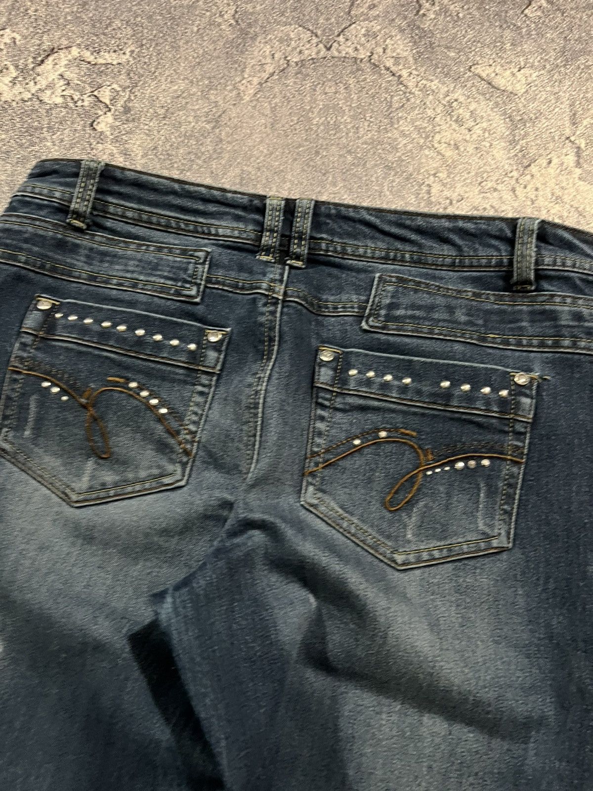 Japanese Brand RARE Number Nine Style / Glamour Flared Y2K With Glitter Size US 32 / EU 48 - 7 Thumbnail