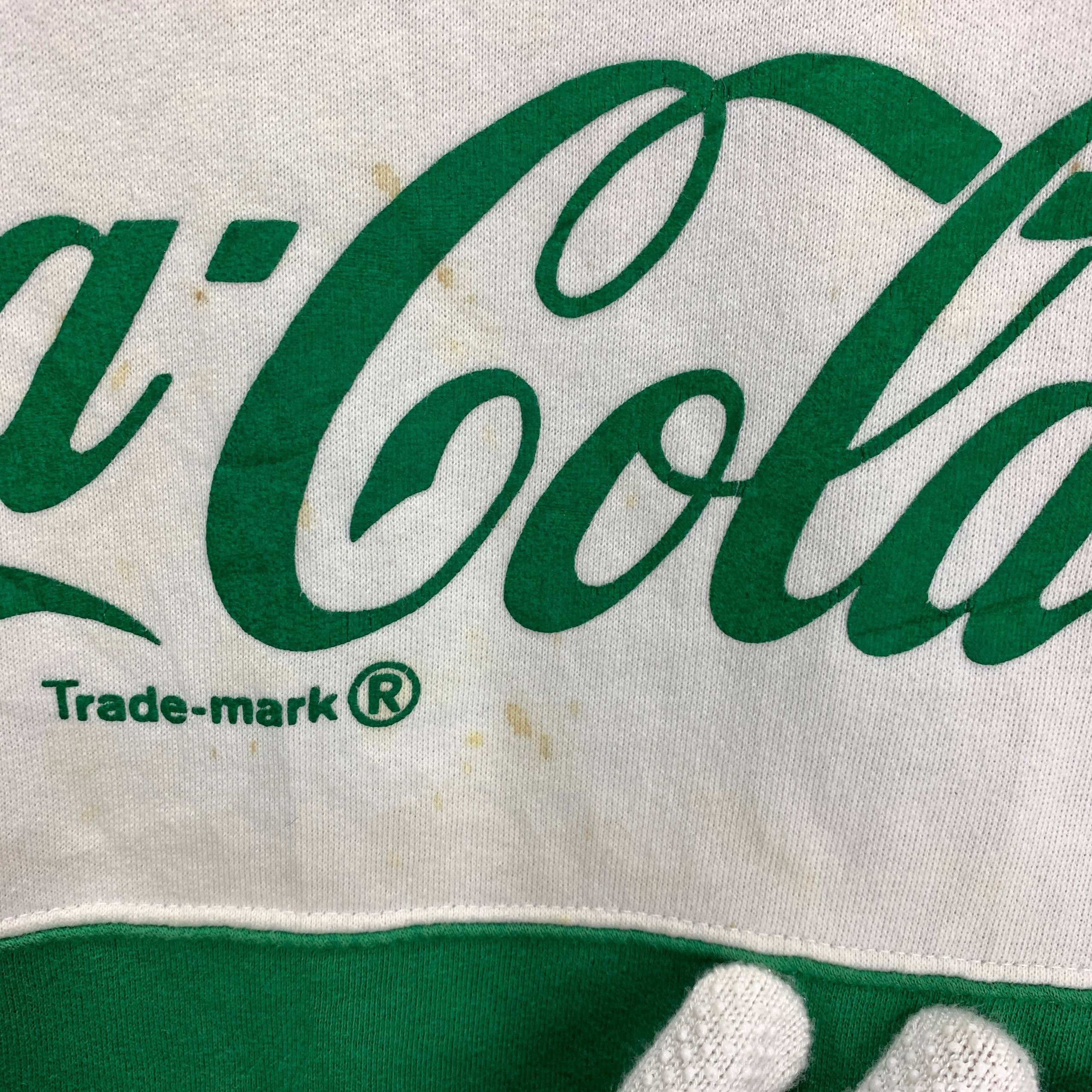 Coca Cola 90s Vintage COCA COLA Striped Sweatshirt #2607/Z Size US M / EU 48-50 / 2 - 7 Thumbnail