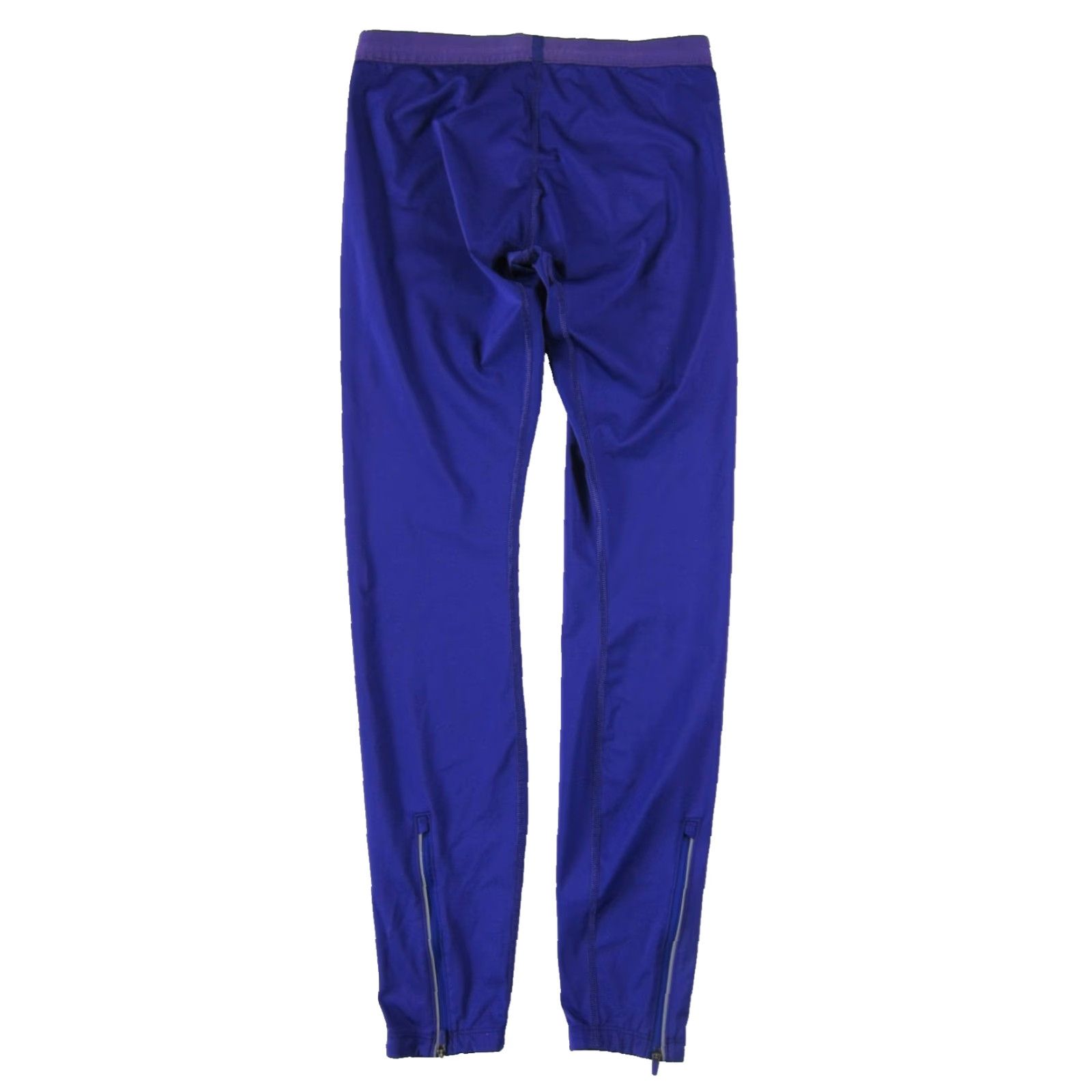 Nike VINTAGE Nike Dri-Fit Purple Stretch Zip Ankle Run Yoga Workout Legging Women LT Size 36" / US 14 / IT 50 - 2 Thumbnail