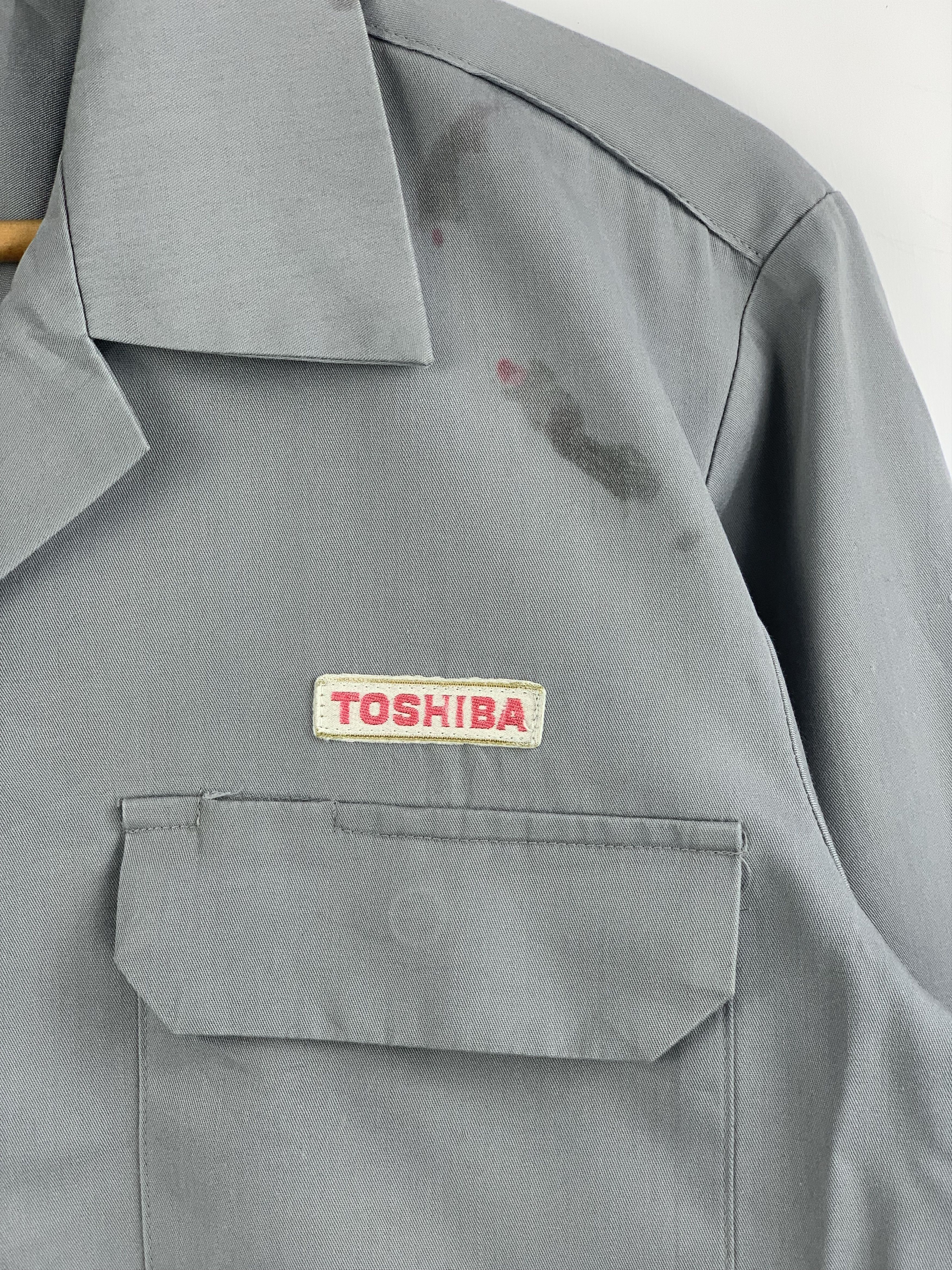 Japanese Brand Vintage Toshiba Worker Denim Jacket J1605 Size US M / EU 48-50 / 2 - 8 Thumbnail