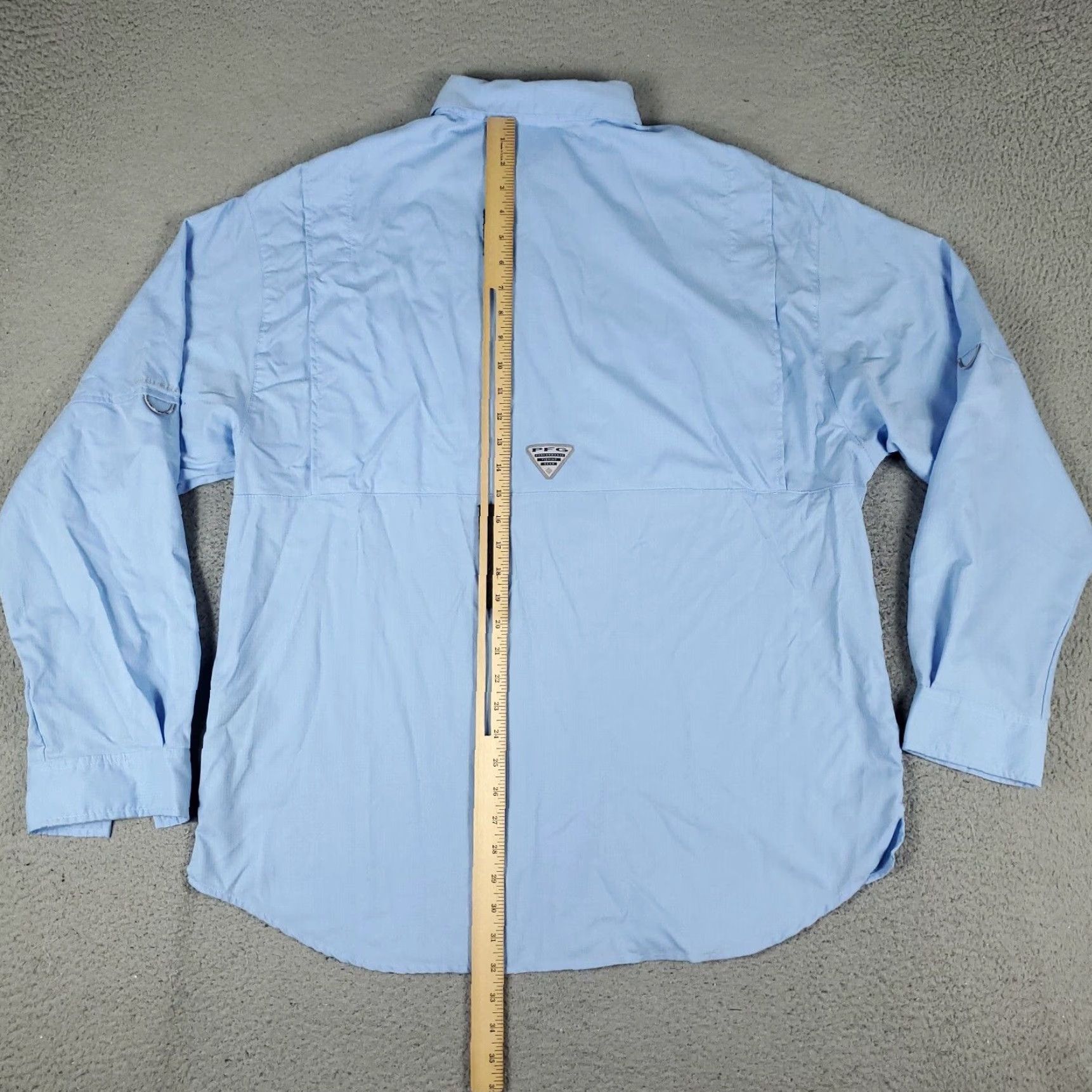 Vintage Columbia Shirt Mens XL Blue Button-Up Long Sleeve Vented Button-Down Collared Casual Regular Outdoor Size US XL / EU 56 / 4 - 5 Thumbnail