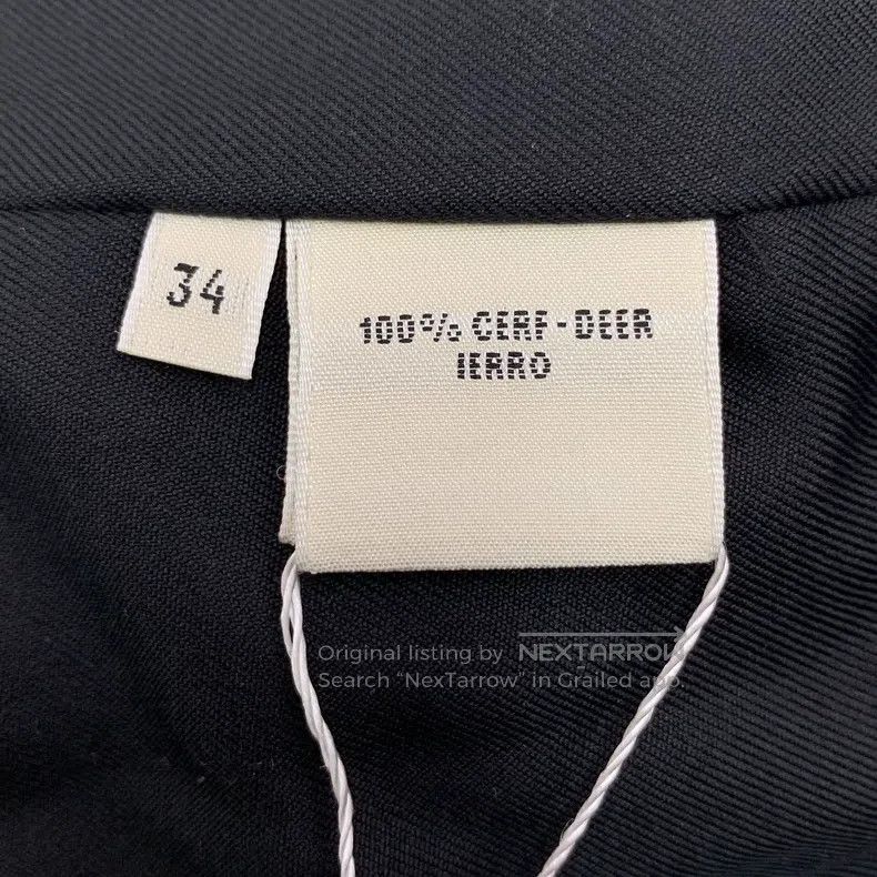 Hermes Hermes Black Buckskin Belt Buckle Long Sleeve Leather Jack Size XXS / US 00 / IT 34 - 6 Thumbnail