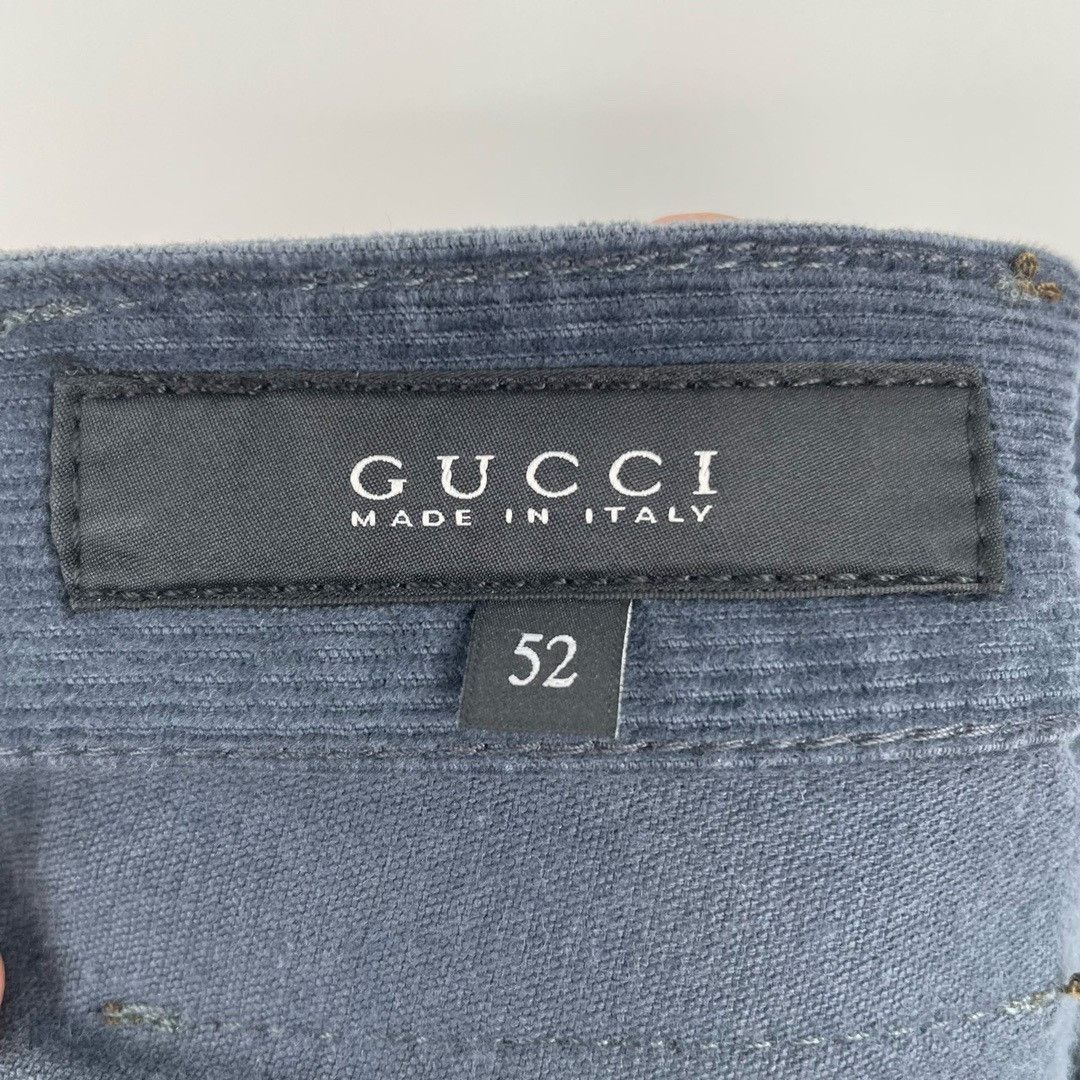 Gucci Gucci smog blue corduroy trousers Nextarrow-2412 Size US 36 / EU 52 - 5 Thumbnail