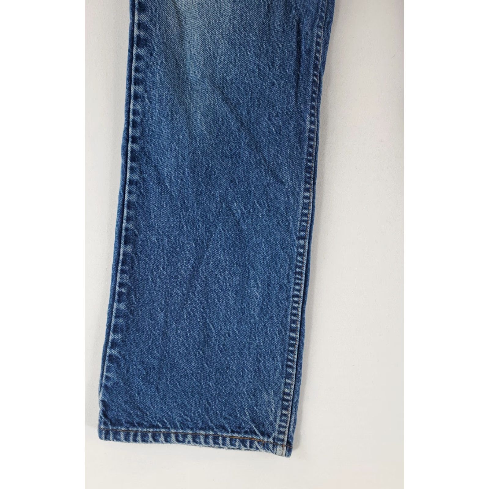 Levi's VINTAGE Levi's 517 VTG 90s Blue Jeans Whiskering Orange Tab Mens 34x31 (33x30 Actual) Bootcut Jeans Mens Blue 517 VTG 90s 34x31 Size US 33 - 2 Thumbnail