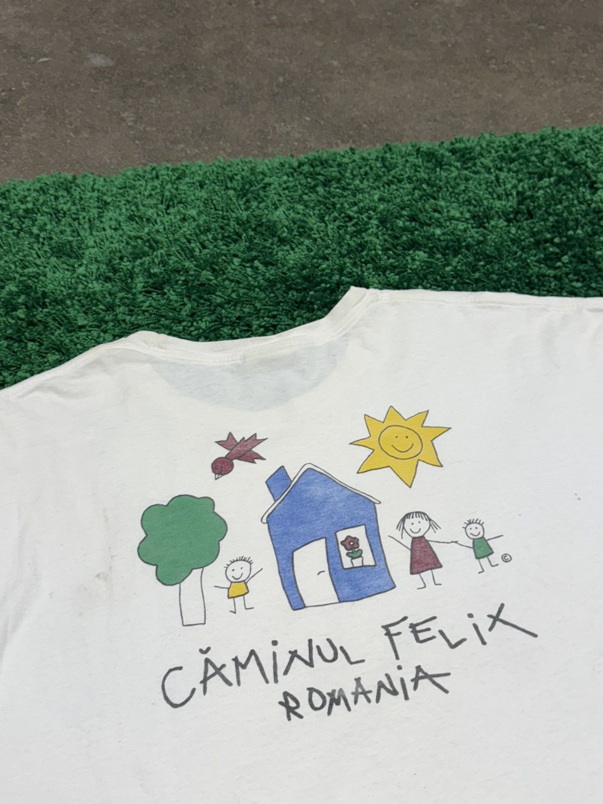 Hanes × Vintage Vintage Romanian Orphanage Orphan Drawing Tee 2XL XXL Size US XXL / EU 58 / 5 - 3 Thumbnail