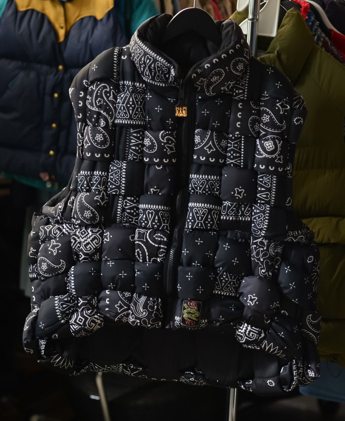 Kapital Reversible Keel Vest – Bandanna Print + Rayon