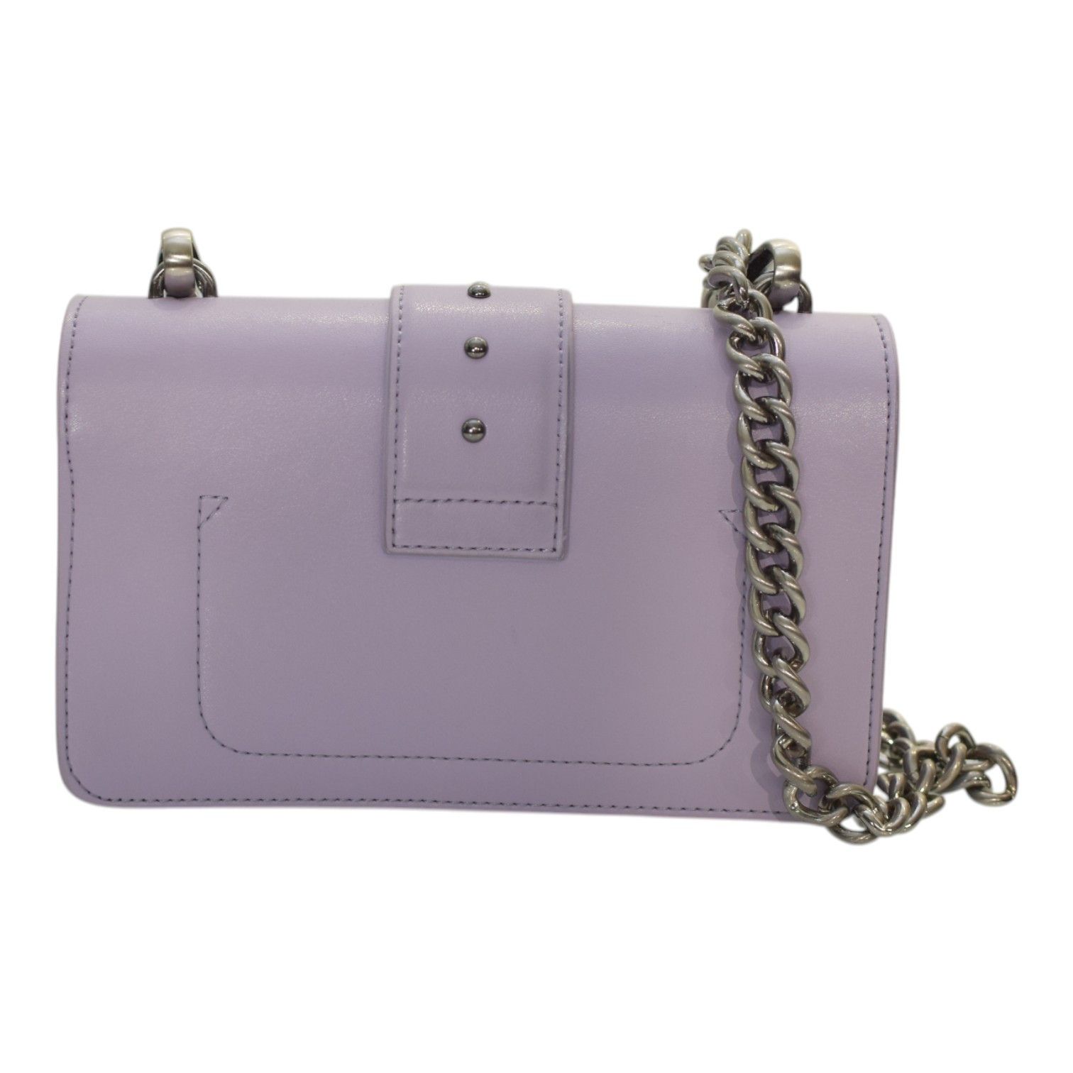 Pinko Pinko Love One Mini C Bag – Lilac Leather Size ONE SIZE - 4 Thumbnail