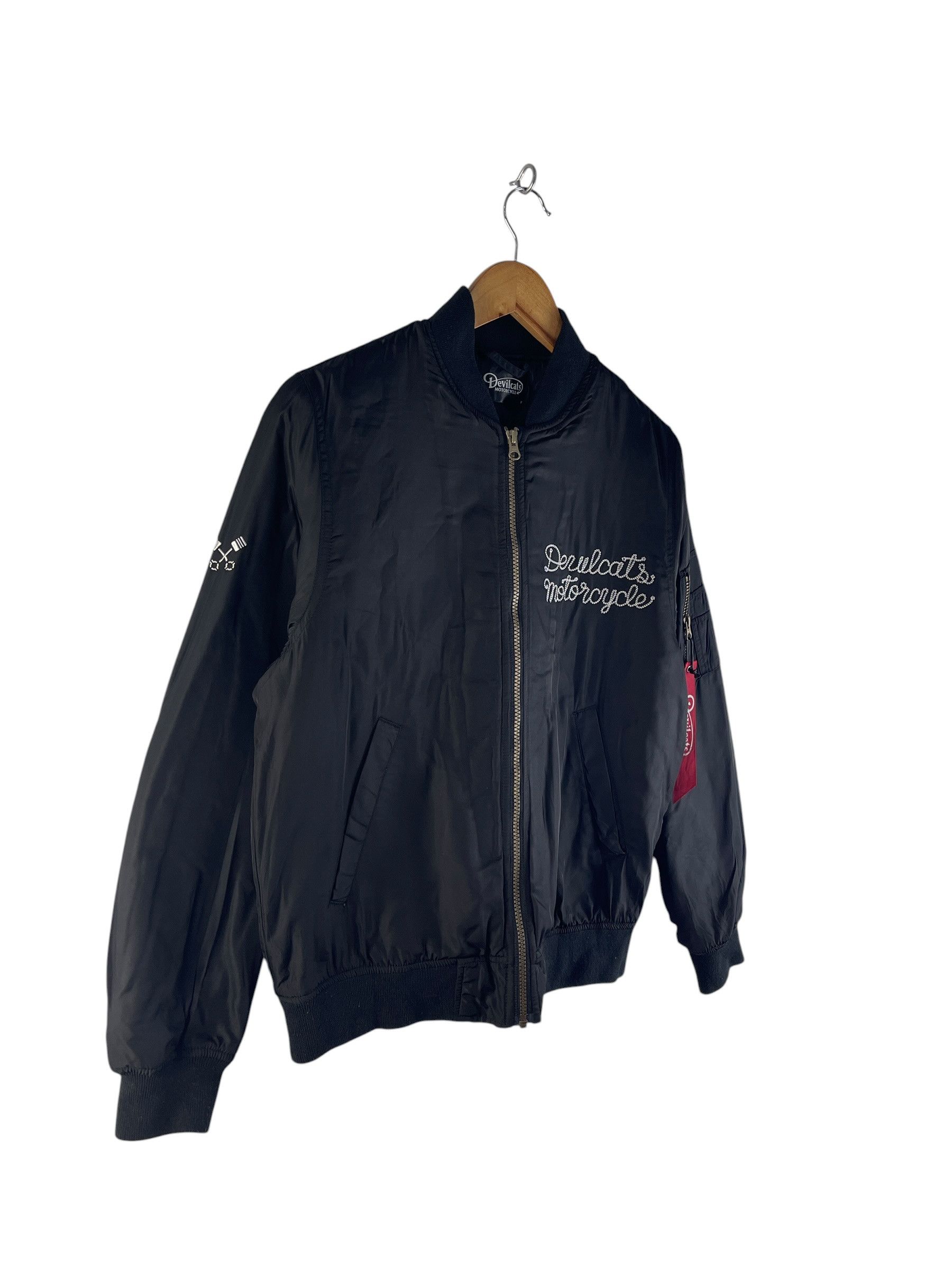 Japanese Brand Devilcats Motorcycle MA-1 Bomber Jacket Streetwear Biker Size US M / EU 48-50 / 2 - 4 Thumbnail