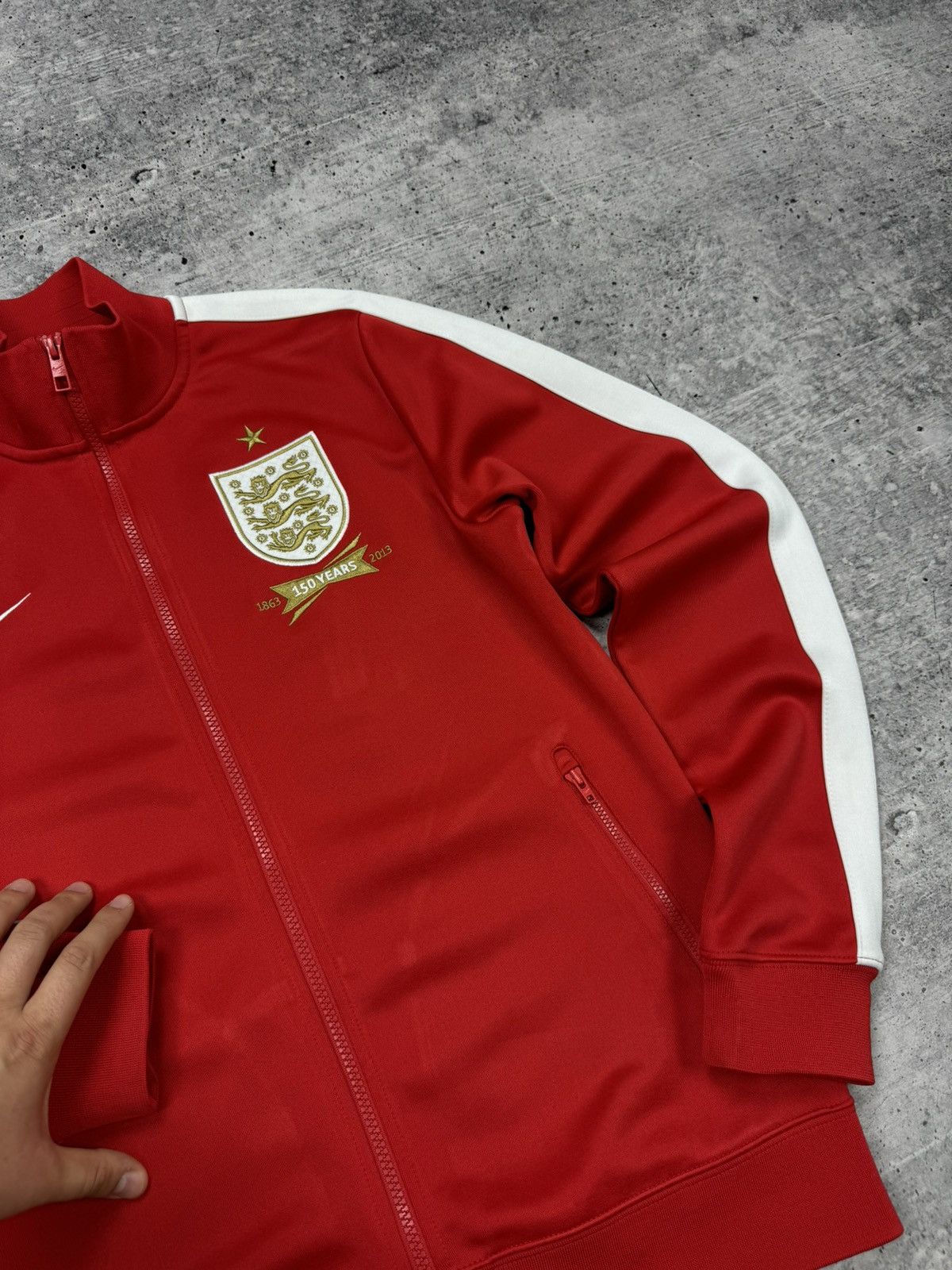 Nike Nike England Big Logo 150 Anniversary Big Logo Zipper Sweat Size US M / EU 48-50 / 2 - 6 Thumbnail