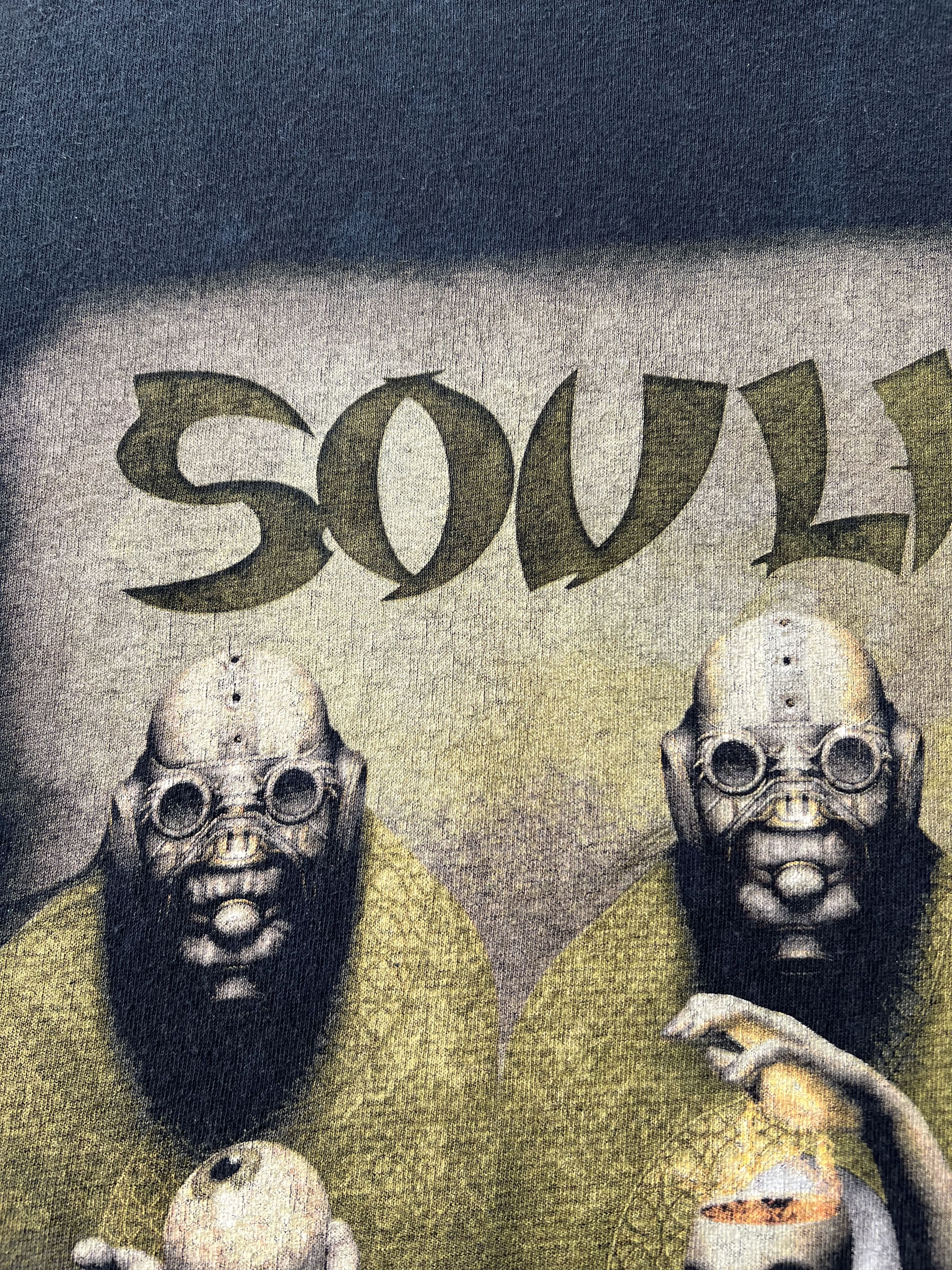 Band Tees Vintage 2010 Soulfly Omen Europe Tour Promo T-shirt Size US L / EU 52-54 / 3 - 4 Thumbnail