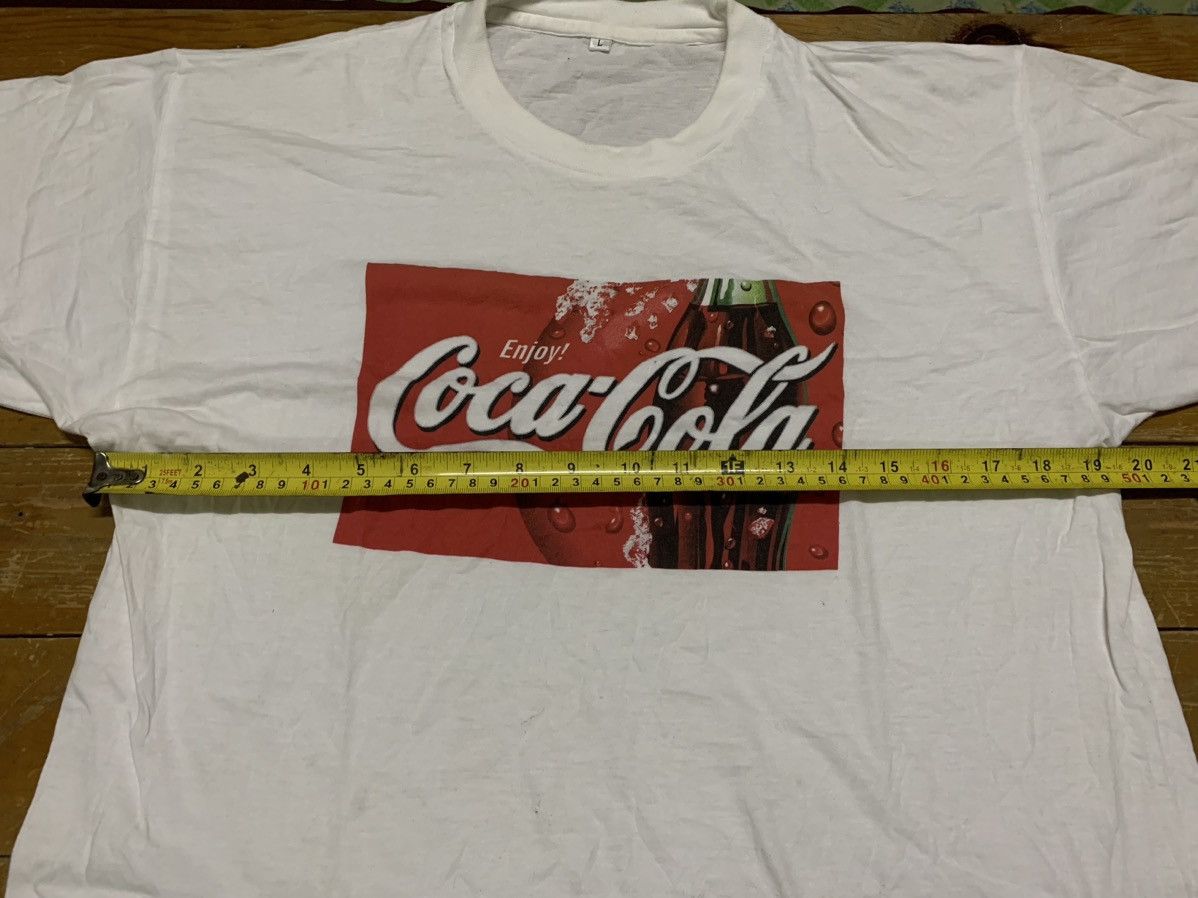 Coca Cola × Vintage 90s Coca Cola Enjoy Big Box Printed Logo Tee Size US M / EU 48-50 / 2 - 4 Thumbnail