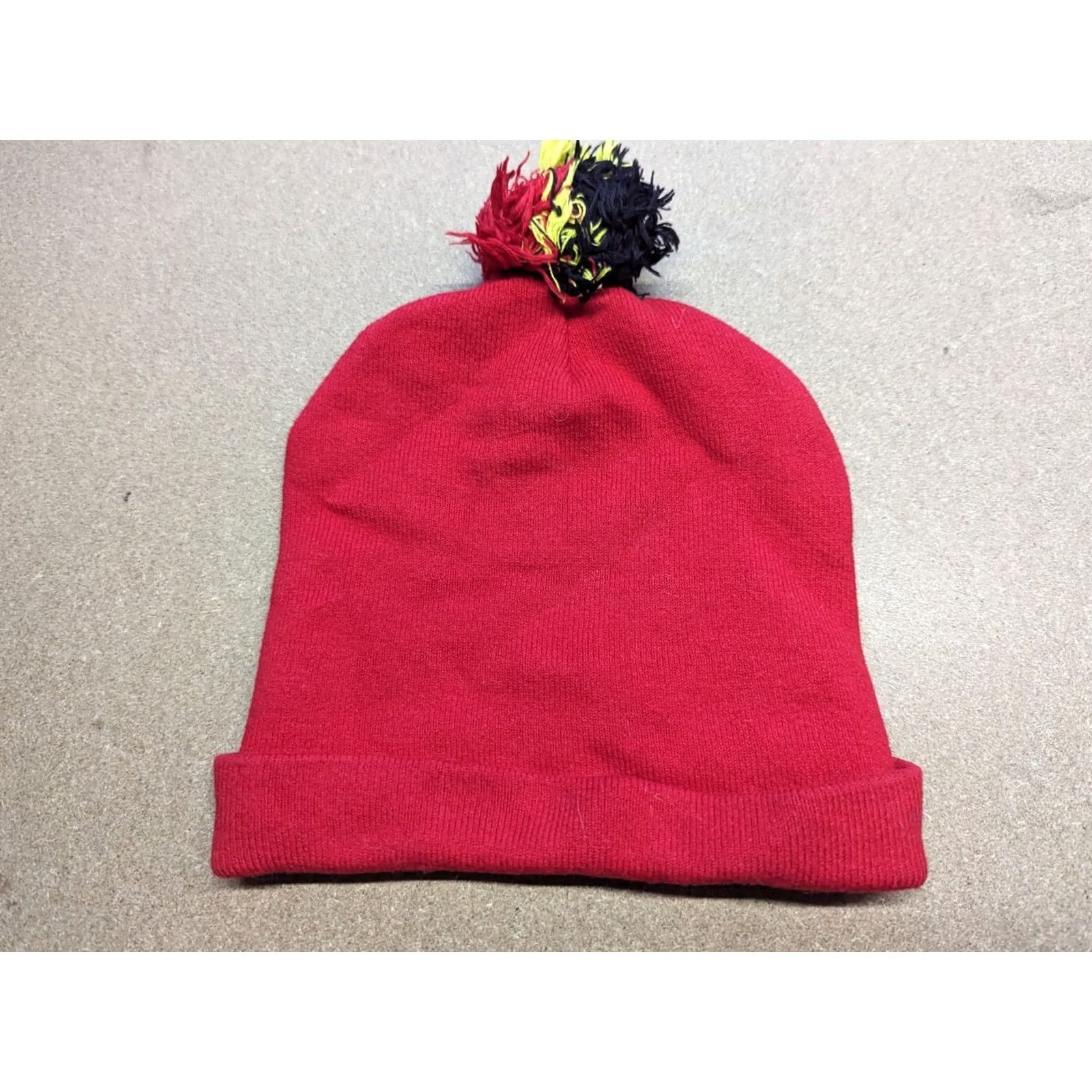 Vintage Coca Cola Red Beanie Hat One Size Pom Pom Cuffed Spell Out Central Logo Unisex Adults Knits Acrylic Beanie Winter Fall Spring Handmade No Vintage N/A Size ONE SIZE - 4 Thumbnail