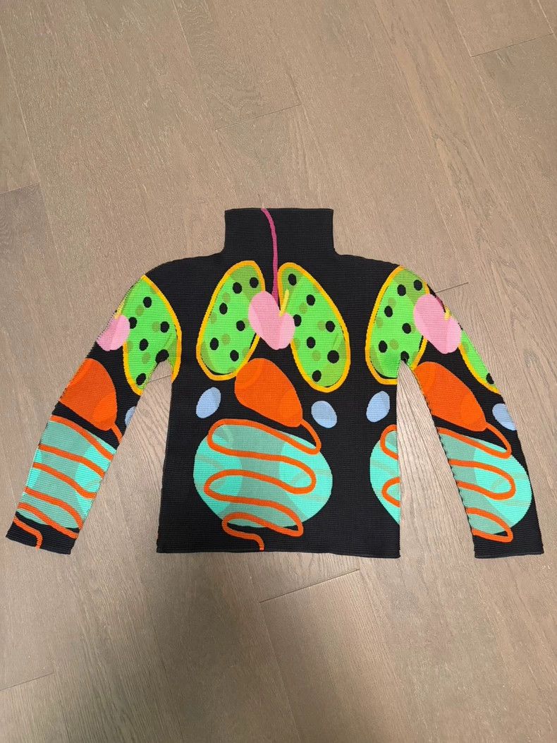 Issey Miyake Issey Miyake size:one size Green senior coat Size S / US 4 / IT 40 - 2 Thumbnail