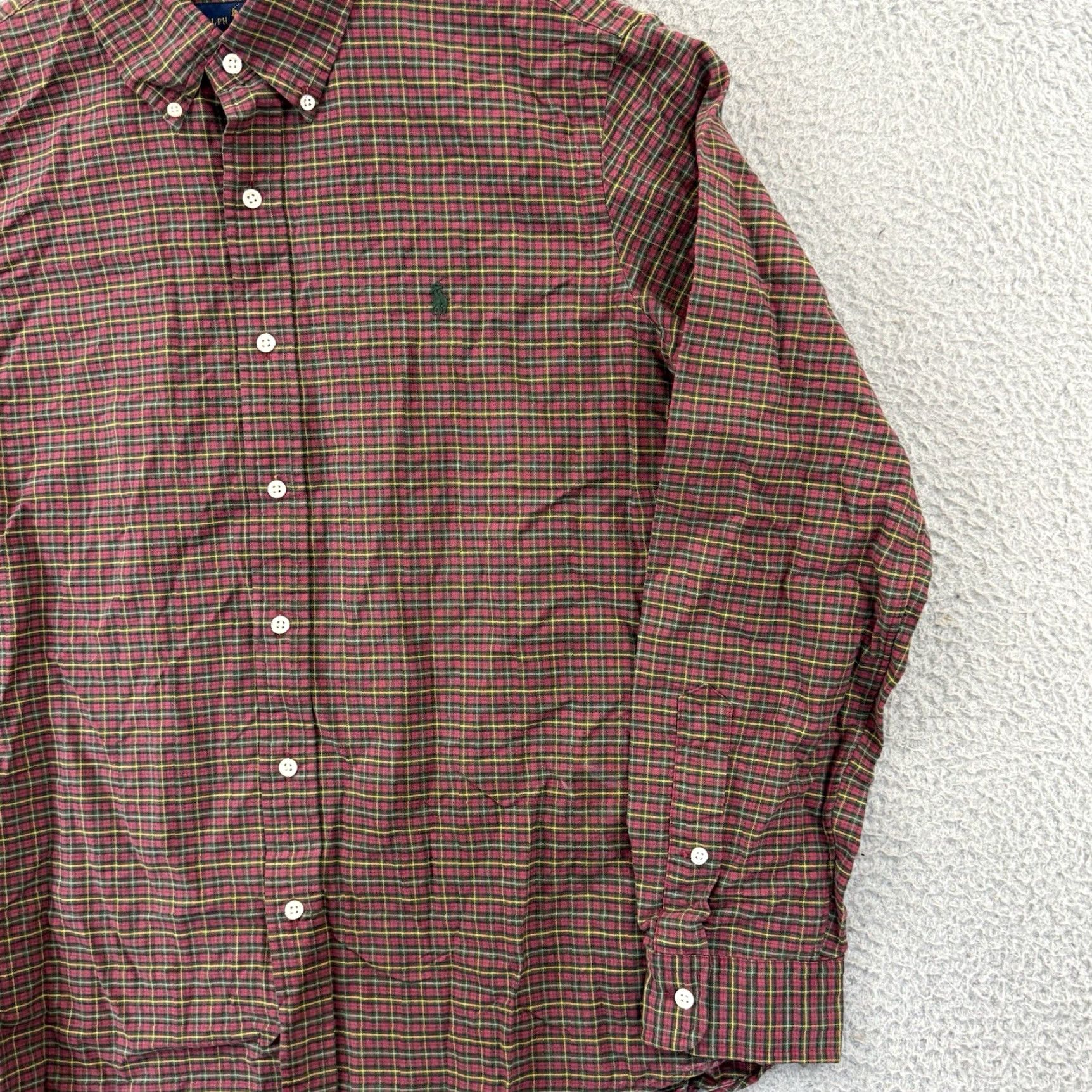 Polo Ralph Lauren Polo Ralph Lauren Shirt Mens Large Red Check Pony Long Sleeve Button Up Preppy Size US L / EU 52-54 / 3 - 5 Thumbnail