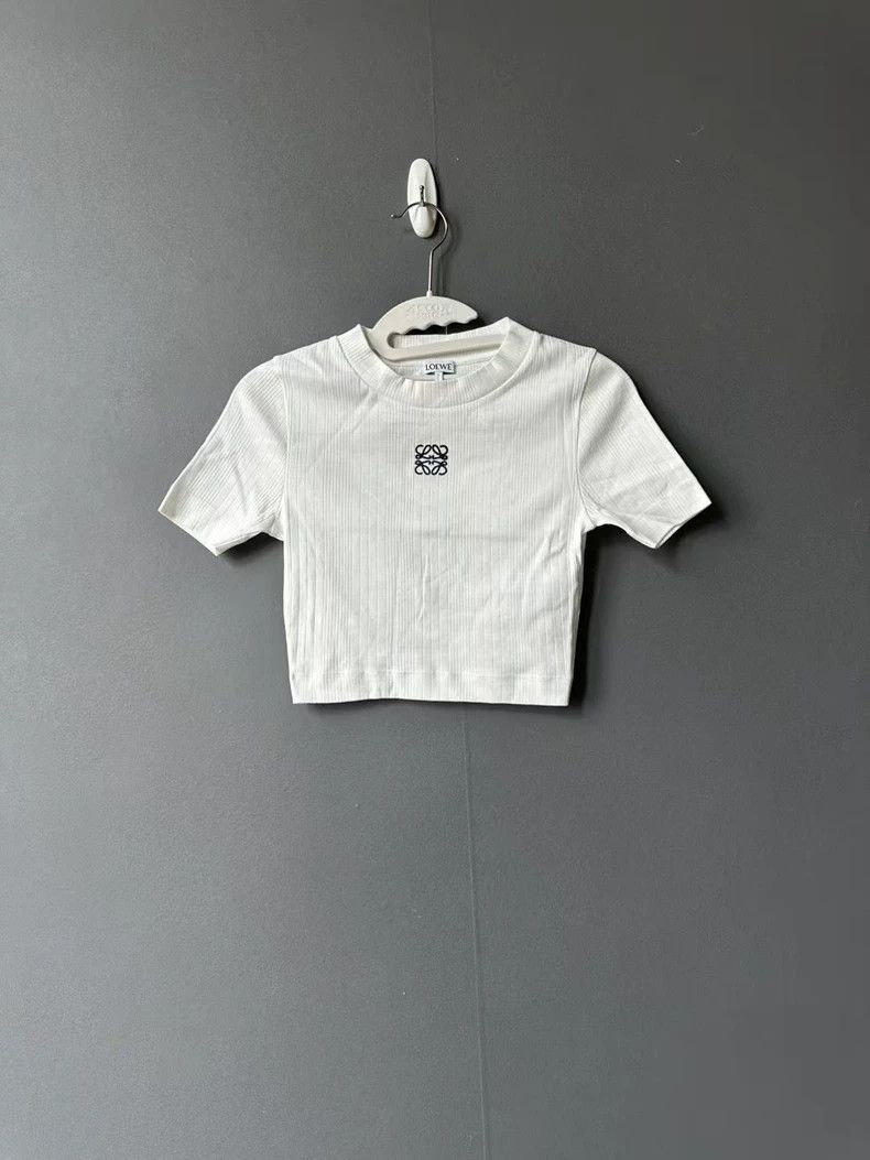 Loewe LOEWE Embroidered knitted short sleeves Size XS / US 0-2 / IT 36-38 - 1 Thumbnail