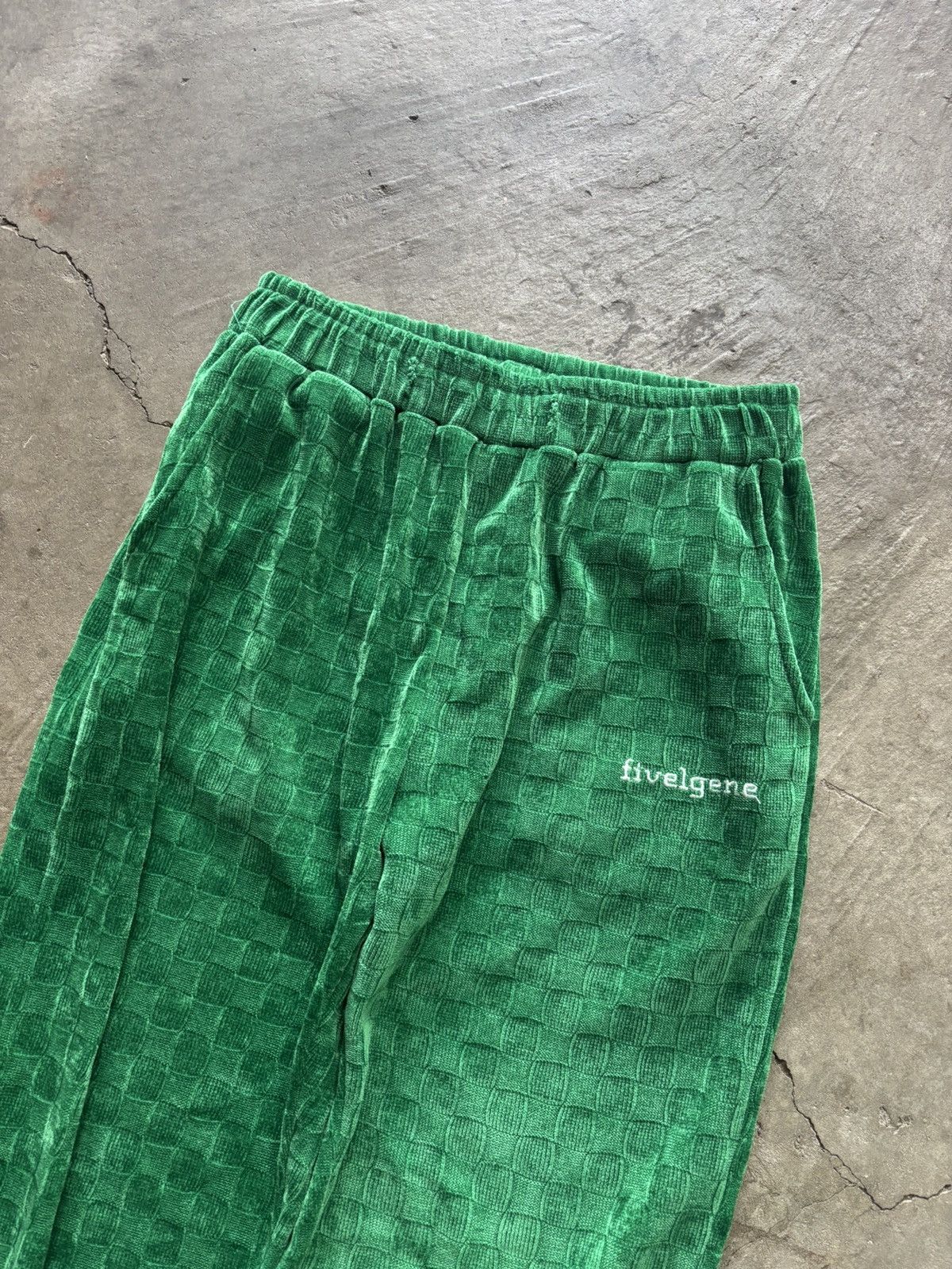 Vintage fivelgene green baggy streetwear sweatpants Size US 35 - 2 Thumbnail