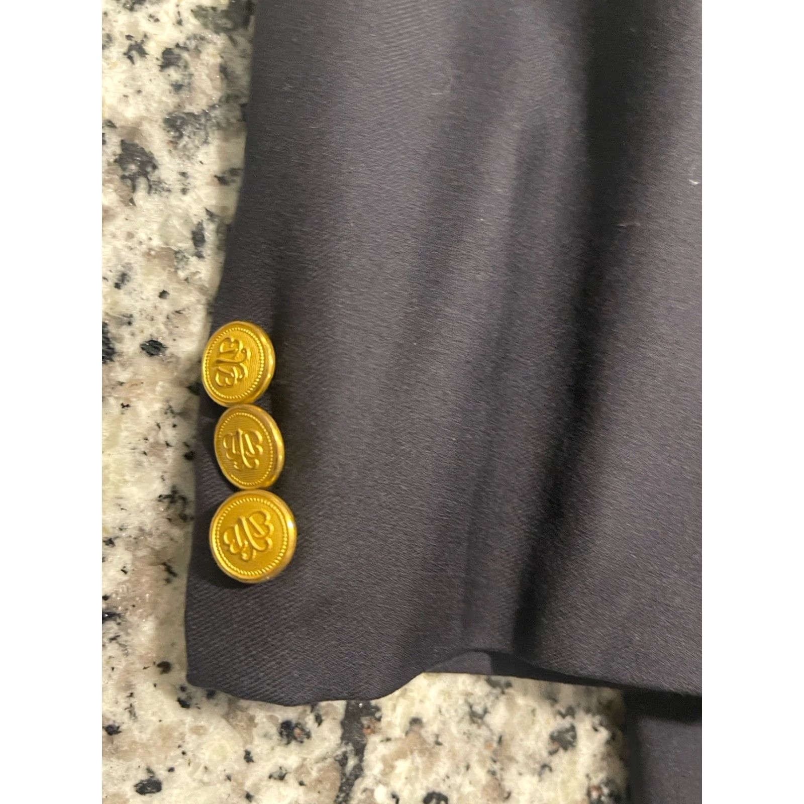 Brooks Brothers Brooks Brothers Loro Piana Black Wool Sport Coat Blazer 46R Regular Fit Business Casual Mens Size 46R - 2 Thumbnail