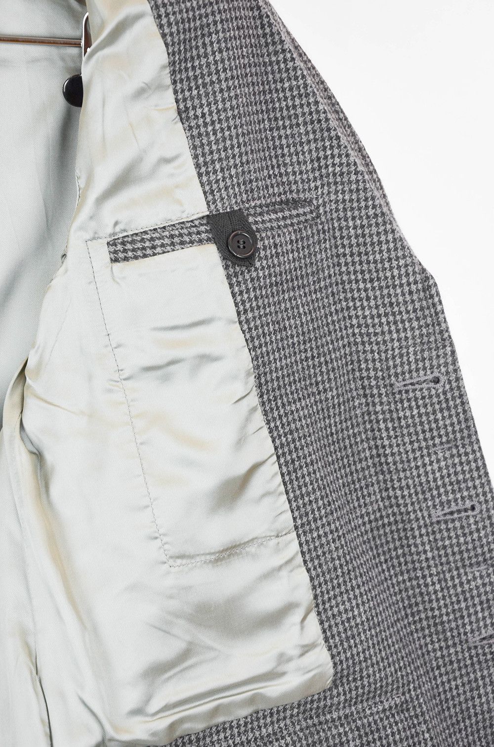 Marithe + Francois Girbaud MARITHE FRANCOIS GIBRAUD Gray Herringbone Blazer - S Size 46R - 10 Thumbnail