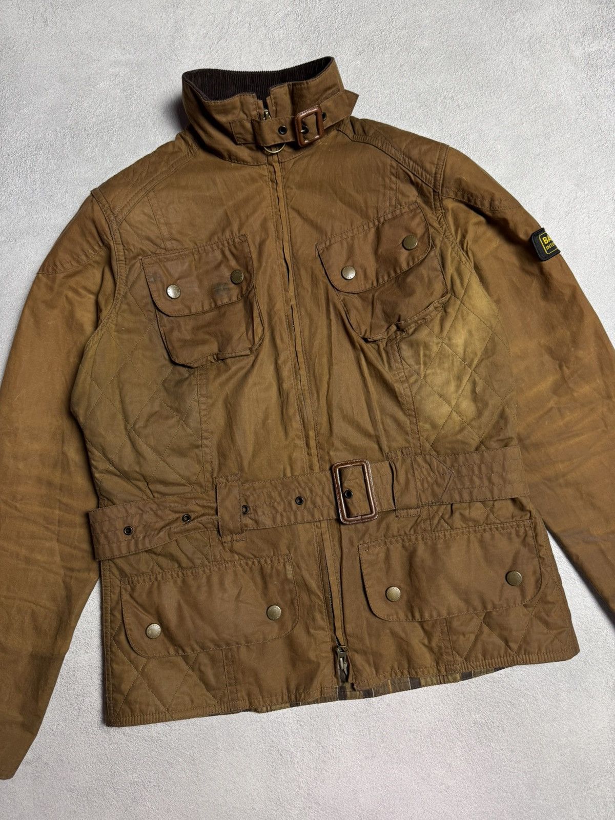 Barbour Barbour International Flyweight Biker Wax Cotton Jacket Size M / US 6-8 / IT 42-44 - 3 Thumbnail