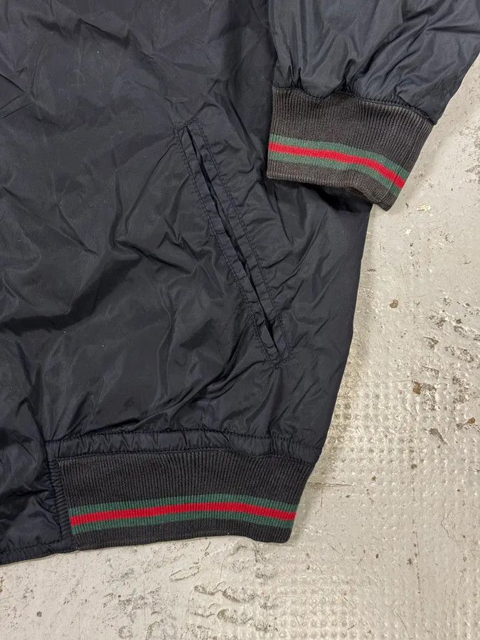 Gucci SS2011 Gucci Navy Red Stripes Nylon Bomber Jacket Size US M / EU 48-50 / 2 - 8 Thumbnail