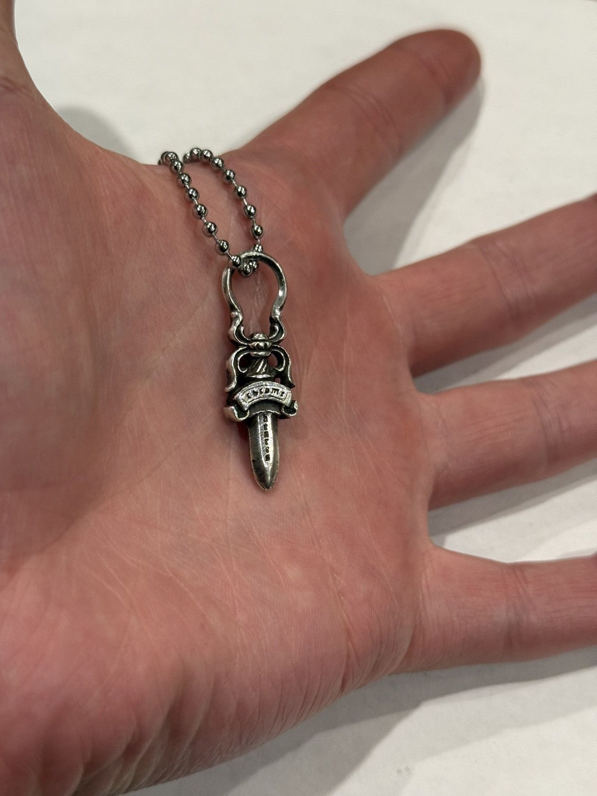 Chrome Hearts Chrome Hearts Dagger Pendant Silver Ball Chain Necklace 925 Size ONE SIZE - 3 Thumbnail