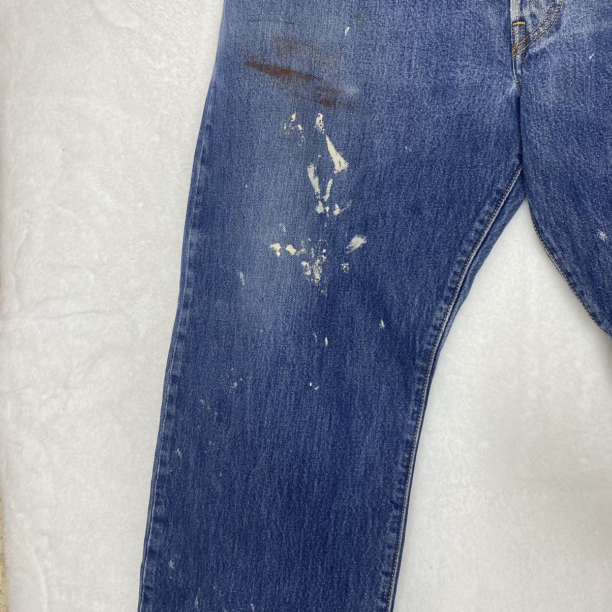 Levi's Vintage Levi's 501 Thrashed Distressed Painter Denim Jeans Size US 34 / EU 50 - 6 Thumbnail
