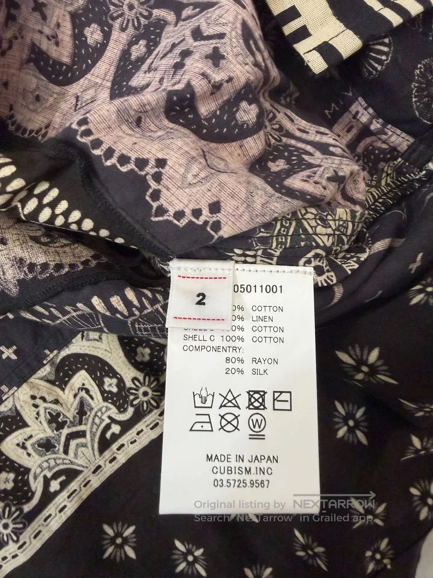Visvim VISVIM 19SS ICT TUNIC P.O. Black Paisley. Size US M / EU 48-50 / 2 - 6 Thumbnail