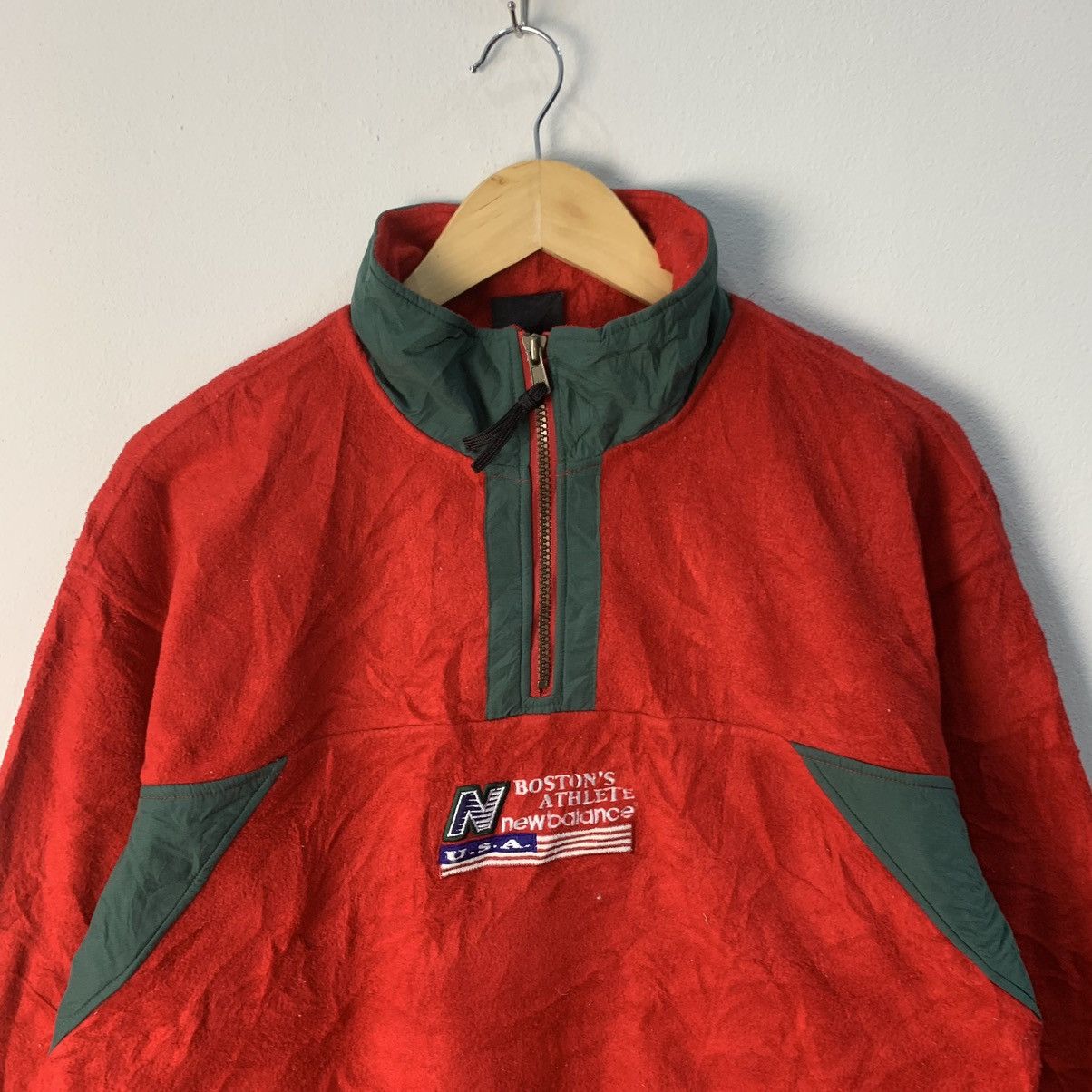 New Balance × Vintage Rare Design New Balance Fleece Size US L / EU 52-54 / 3 - 3 Thumbnail