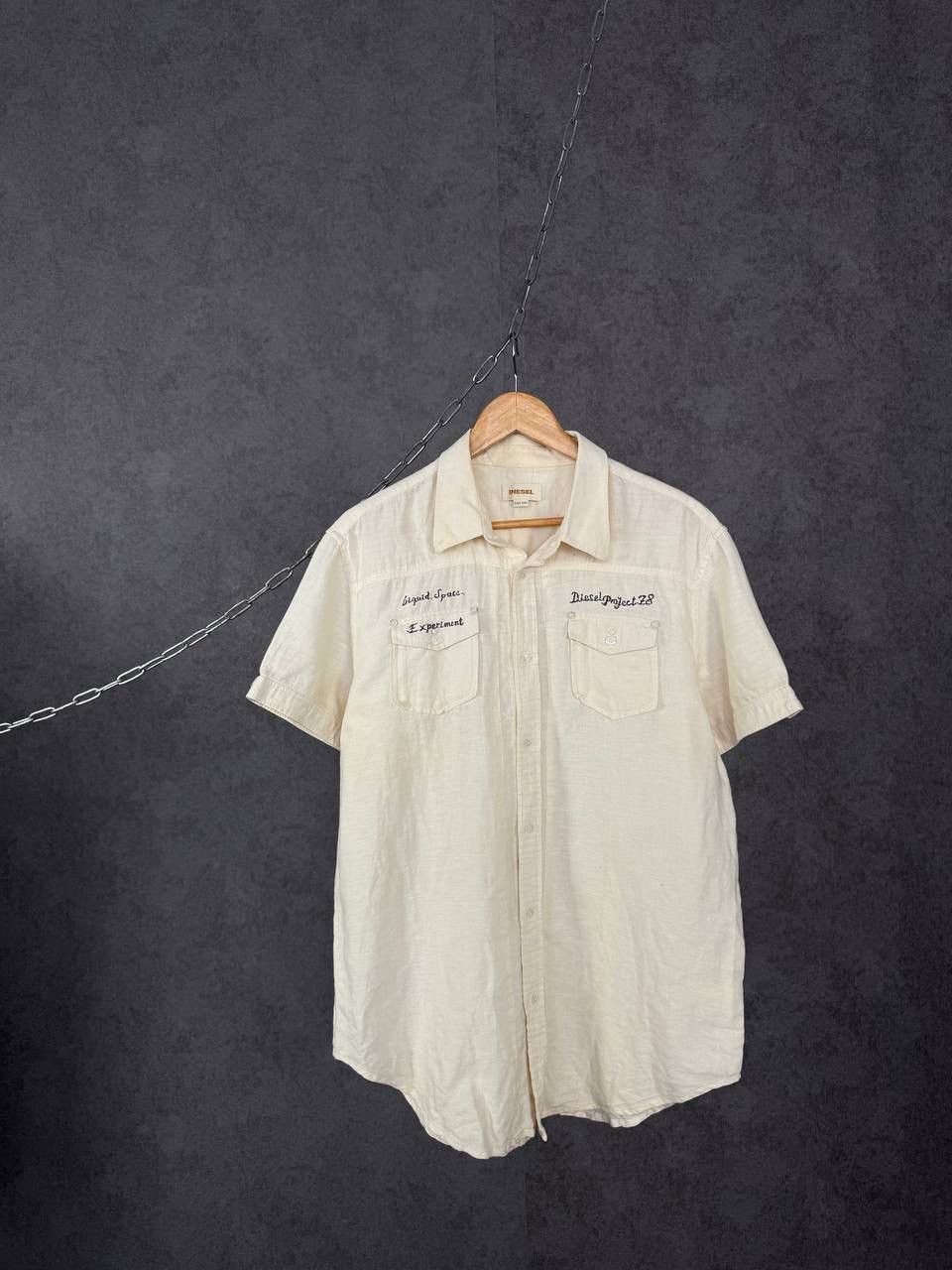 Diesel Diesel designer linen shirt Size US XXL / EU 58 / 5 - 1 Thumbnail