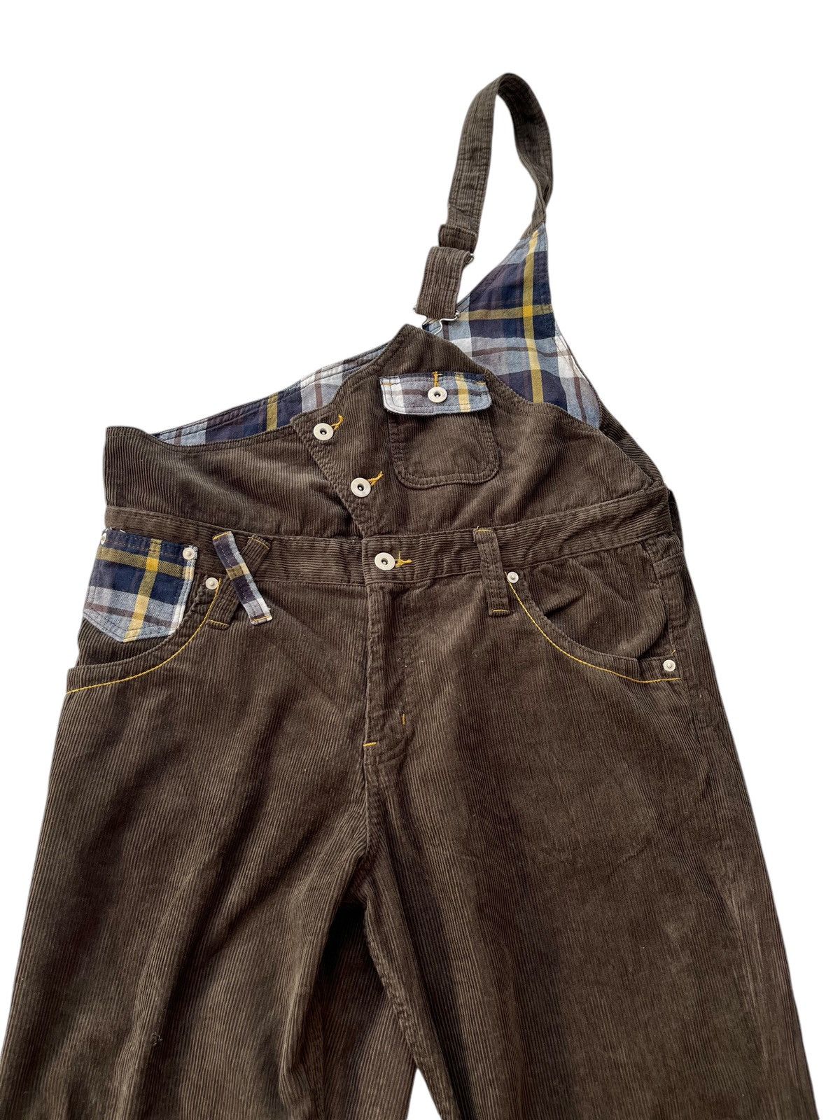 Vintage Vtg Corduroy Overralls Size US 39 - 3 Thumbnail