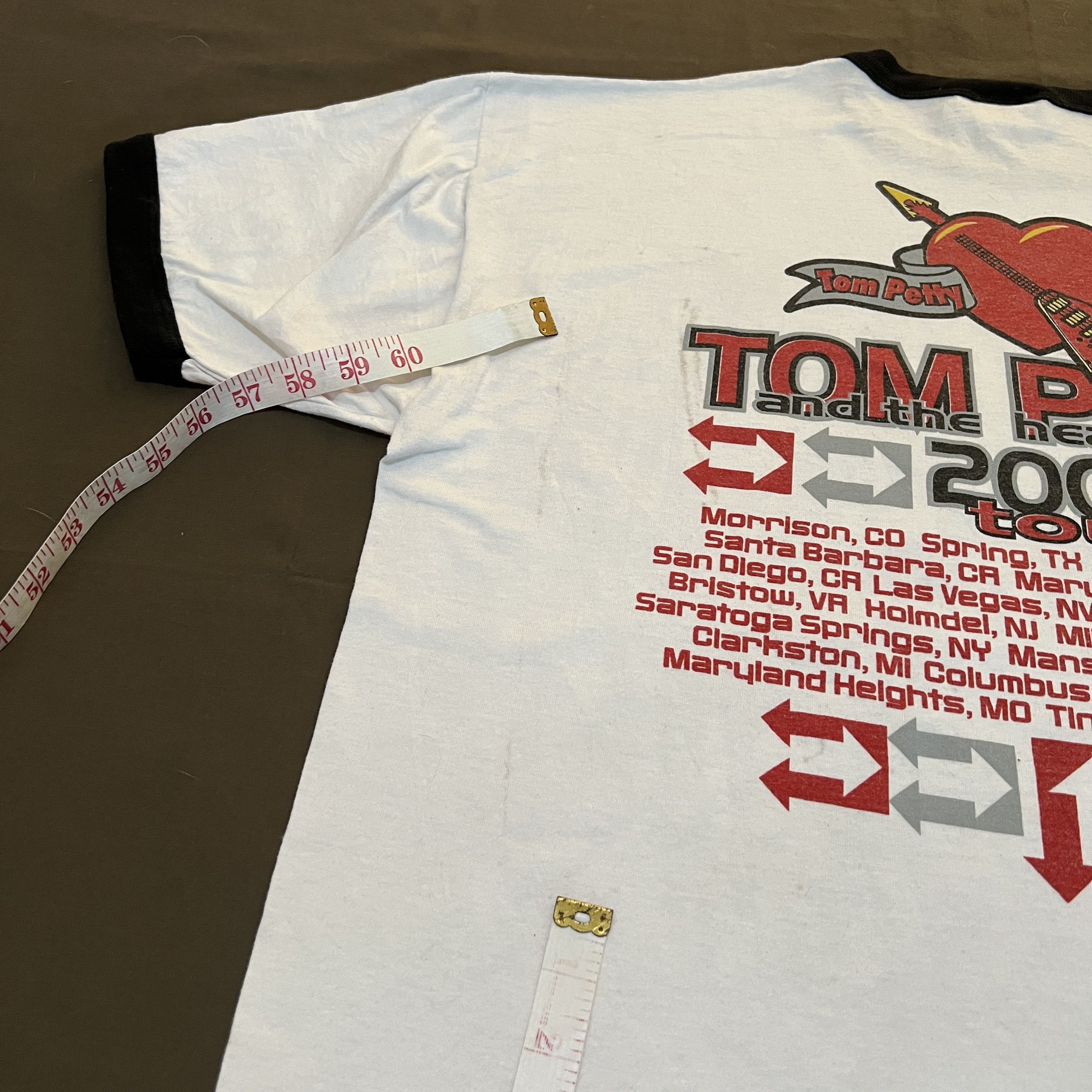 Vintage 2001 Tom Petty & Heartbreakers Tour Promo Tee XL