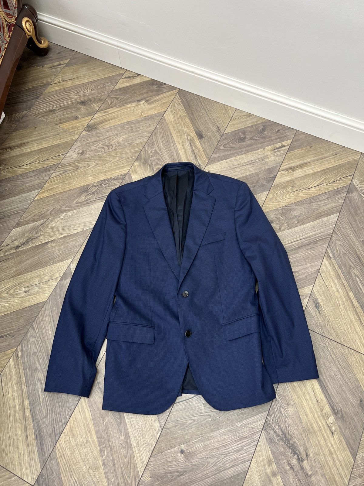 Designer × Hugo Boss × Vintage Vintage Hugo Boss Fabric Made by Loro Piana Blazer Size US L / EU 52-54 / 3 - 5 Thumbnail