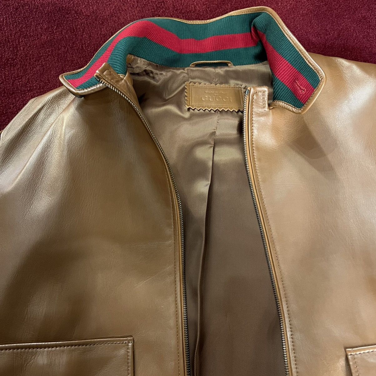 Gucci Gucci Leather Jacket in Large Size US L / EU 52-54 / 3 - 3 Thumbnail