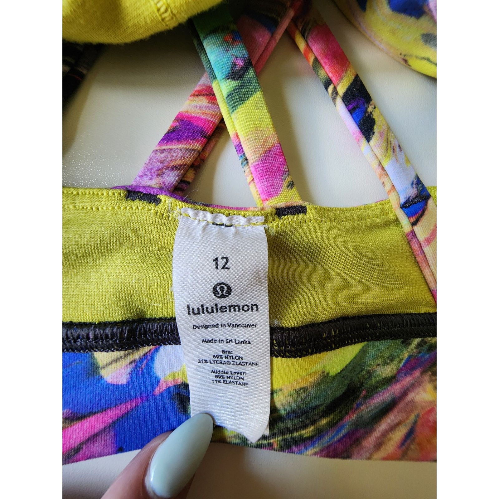 Lululemon Lululemon Sports Bra Women's 12 Multicolor Size XL / US 12-14 / IT 48-50 - 3 Thumbnail