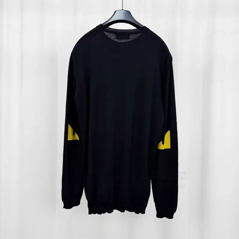 Fendi Fendi Embroidered Letter Little Monster Wool Knit Sweater Size US L / EU 52-54 / 3 - 2 Thumbnail