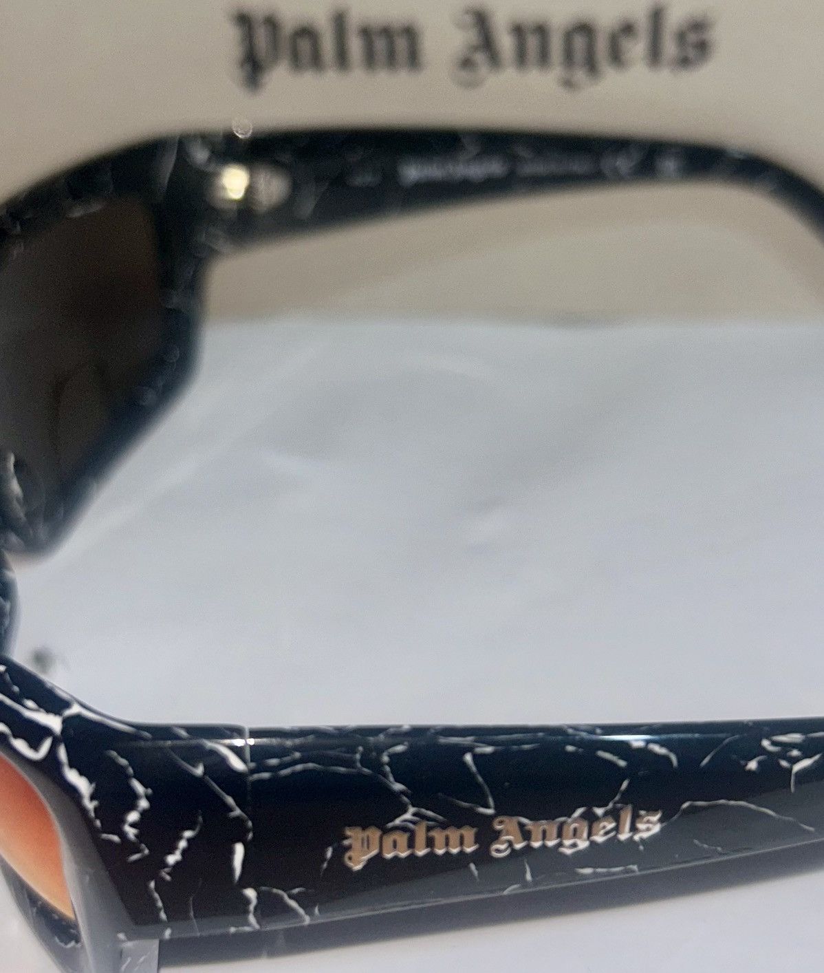 Palm Angels Palm Angels Adin (Peri037 1322) Sunglasses “Black Marble” Size ONE SIZE - 9 Thumbnail