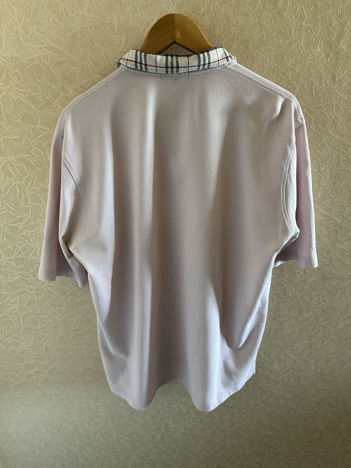 Burberry Burberry polo size L light pink vintage Size US L / EU 52-54 / 3 - 3 Thumbnail