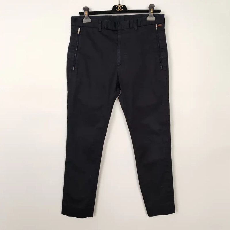 Dior Dior Black Cotton Men's Casual Pants 0089 Size US 26 / EU 42 - 1 Thumbnail