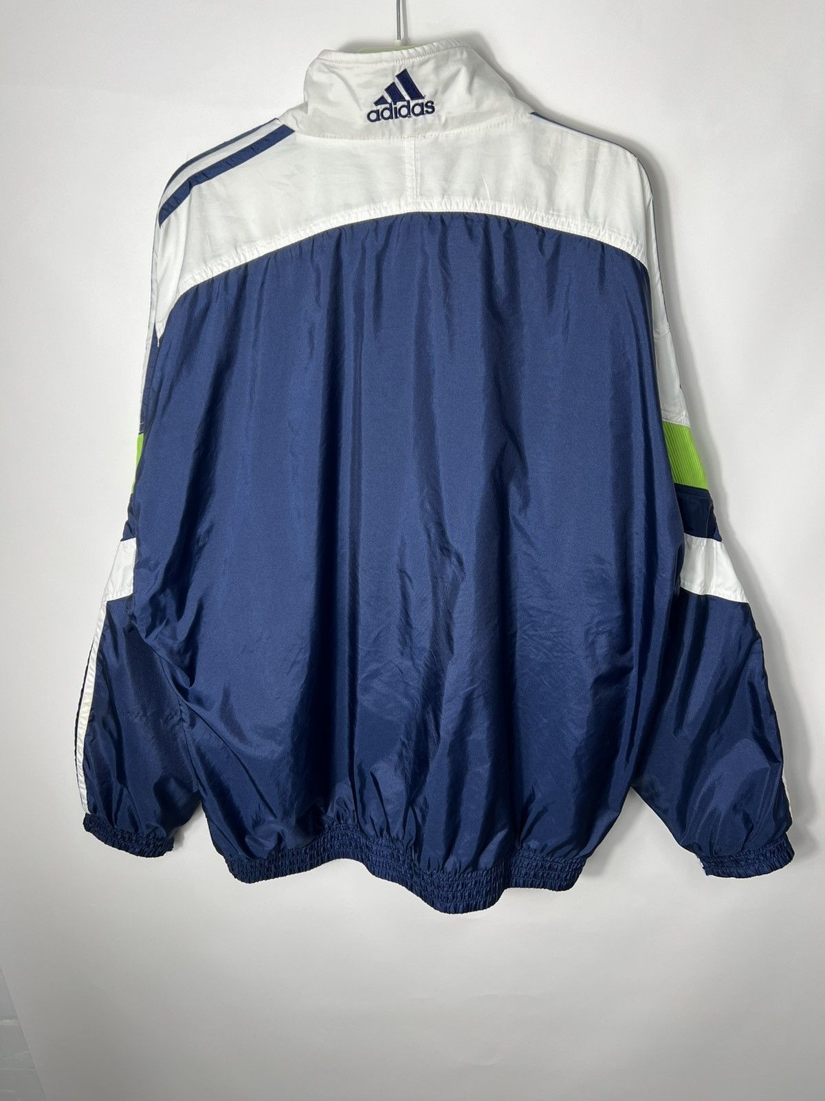 Adidas ADIDAS VINTAGE NEYLON JACKET Y2K 00s SOCCER JACKET RETRO Size US XL / EU 56 / 4 - 8 Thumbnail