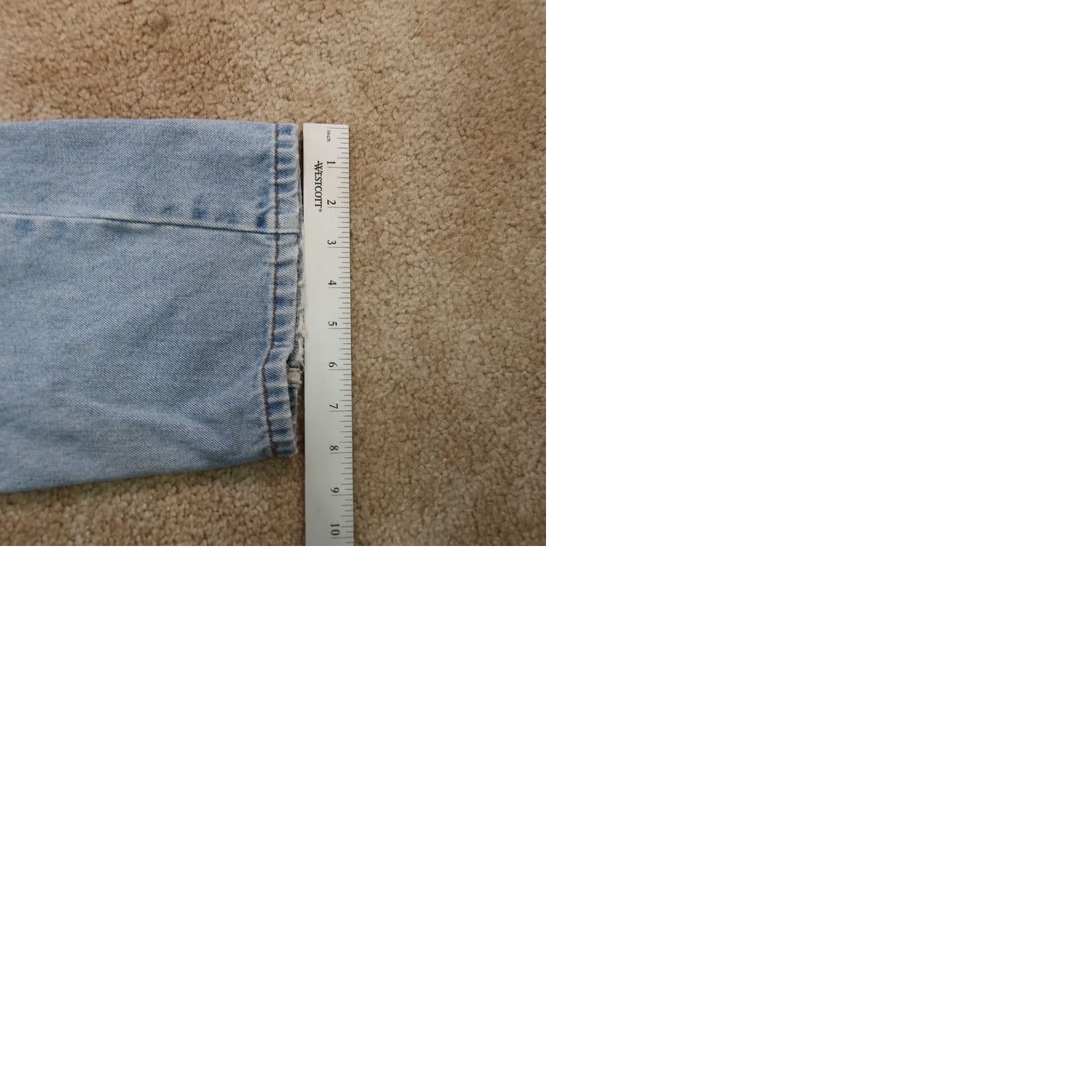 Levi's Levi's 505 Regular Fit Straight Leg Jeans Men's 36x32 Blue Denim Distressed Jeans Size US 36 / EU 52 - 10 Thumbnail
