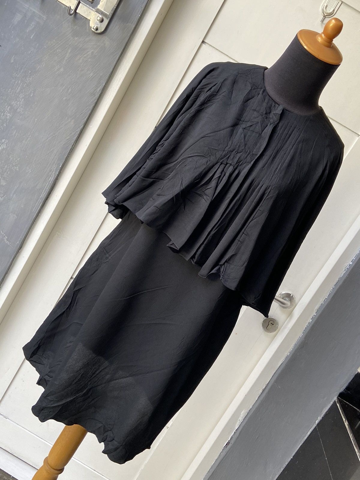 Lanvin LANVIN Black Midi Dress Size S / US 4 / IT 40 - 15 Thumbnail