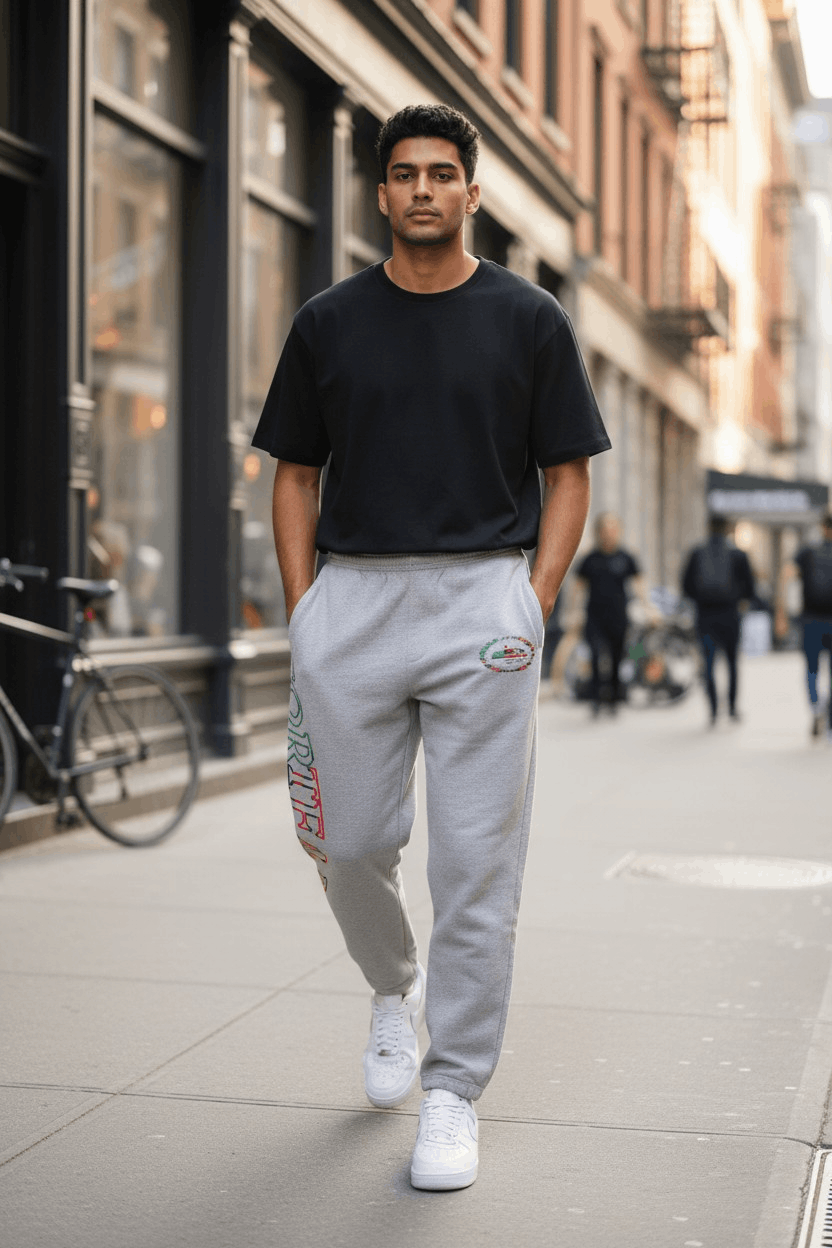 DENIM TEARS Denim Tears - Cortears Wide Leg Sweatpants Size US 34 / EU 50 - 1 Thumbnail