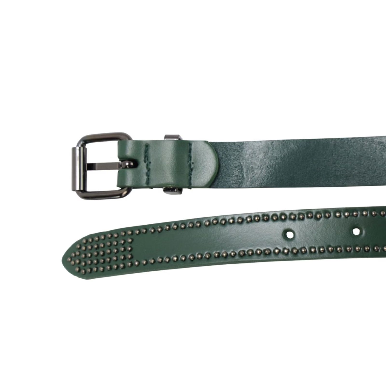 Cop Copine Cop Copine Belt Women's MEDIUM Green Leather Buckle Size ONE SIZE - 5 Thumbnail