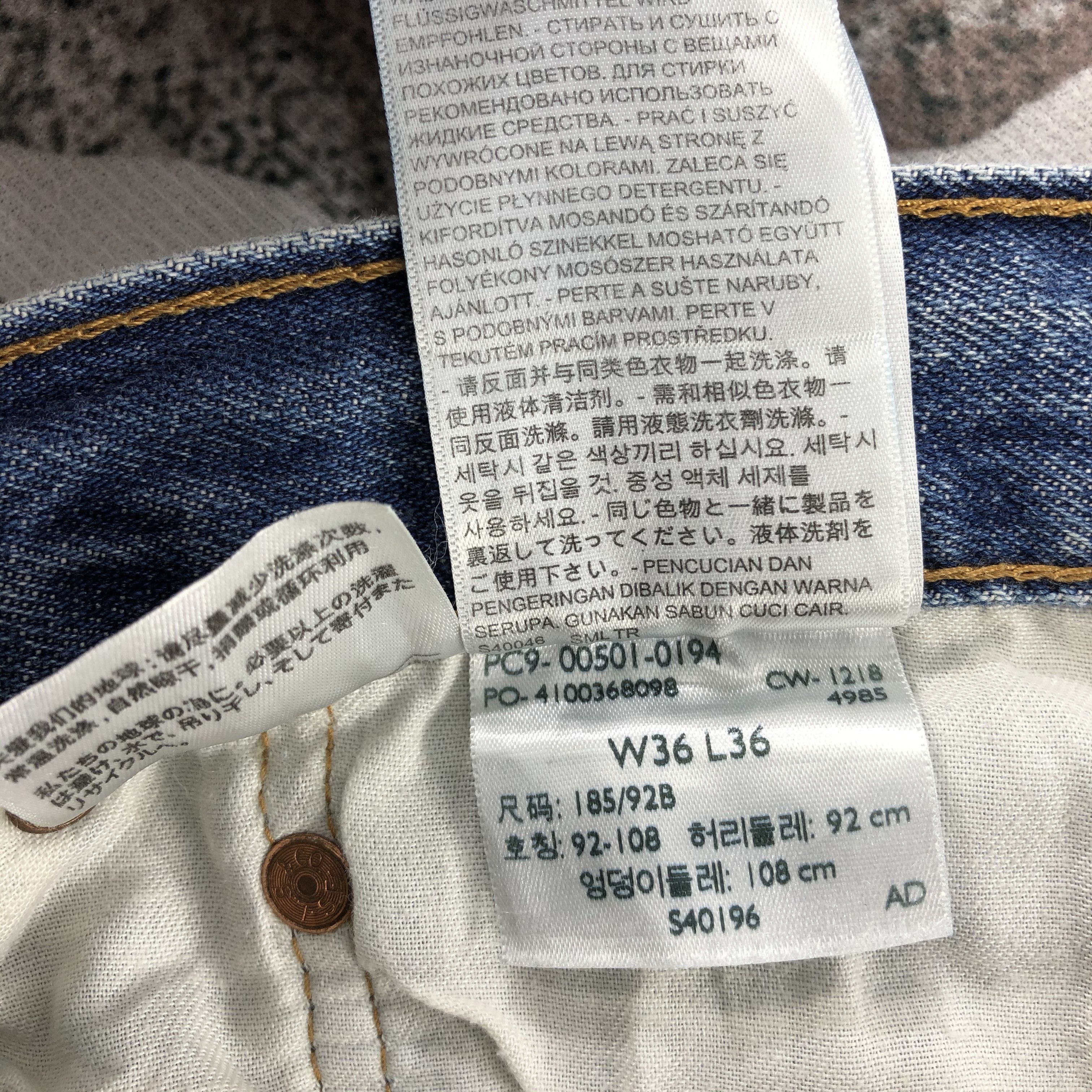 Levi's Vintage Levi's 501 Jeans Dirty Faded Blue Distressed KJ656 Size US 36 / EU 52 - 11 Thumbnail