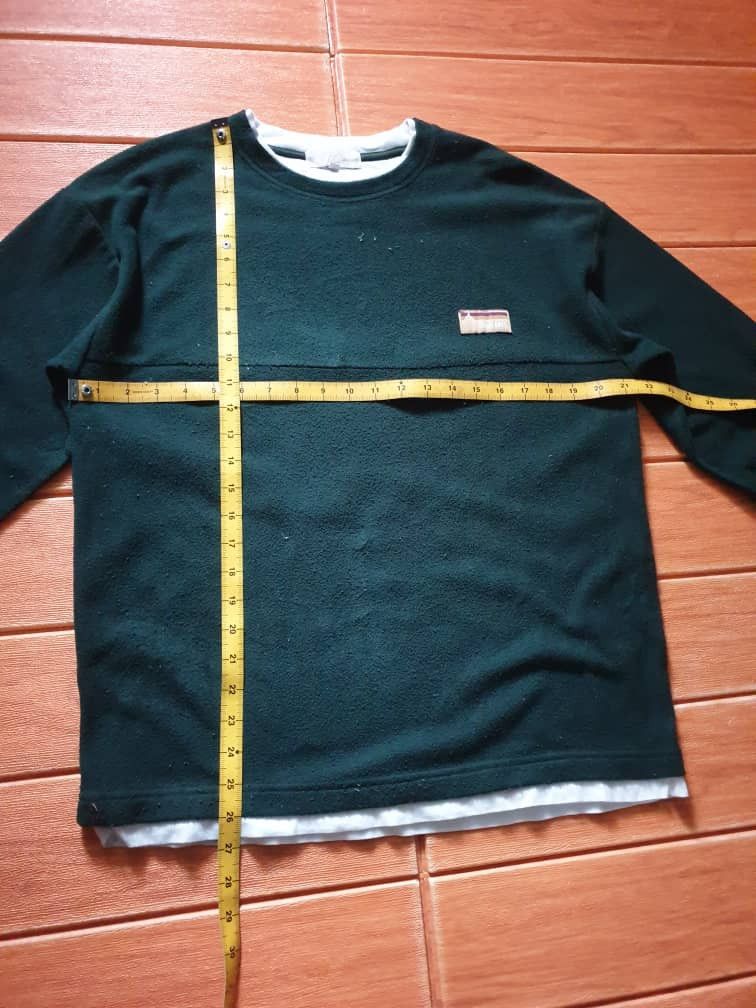 Japanese Brand Logos days green colour Longsleeve fleece Shirt Size US M / EU 48-50 / 2 - 6 Thumbnail