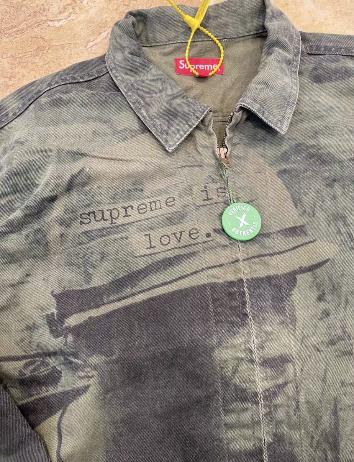 Supreme Supreme is love denim trucker jacket xl Size US XL / EU 56 / 4 - 2 Thumbnail
