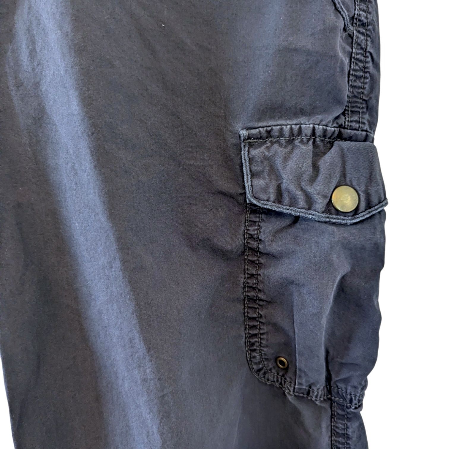 Anthropologie Anthropologie Heihei Cotton Navy Blue Cargo Pants Size 2 Size 26" / US 2 / IT 38 - 3 Thumbnail